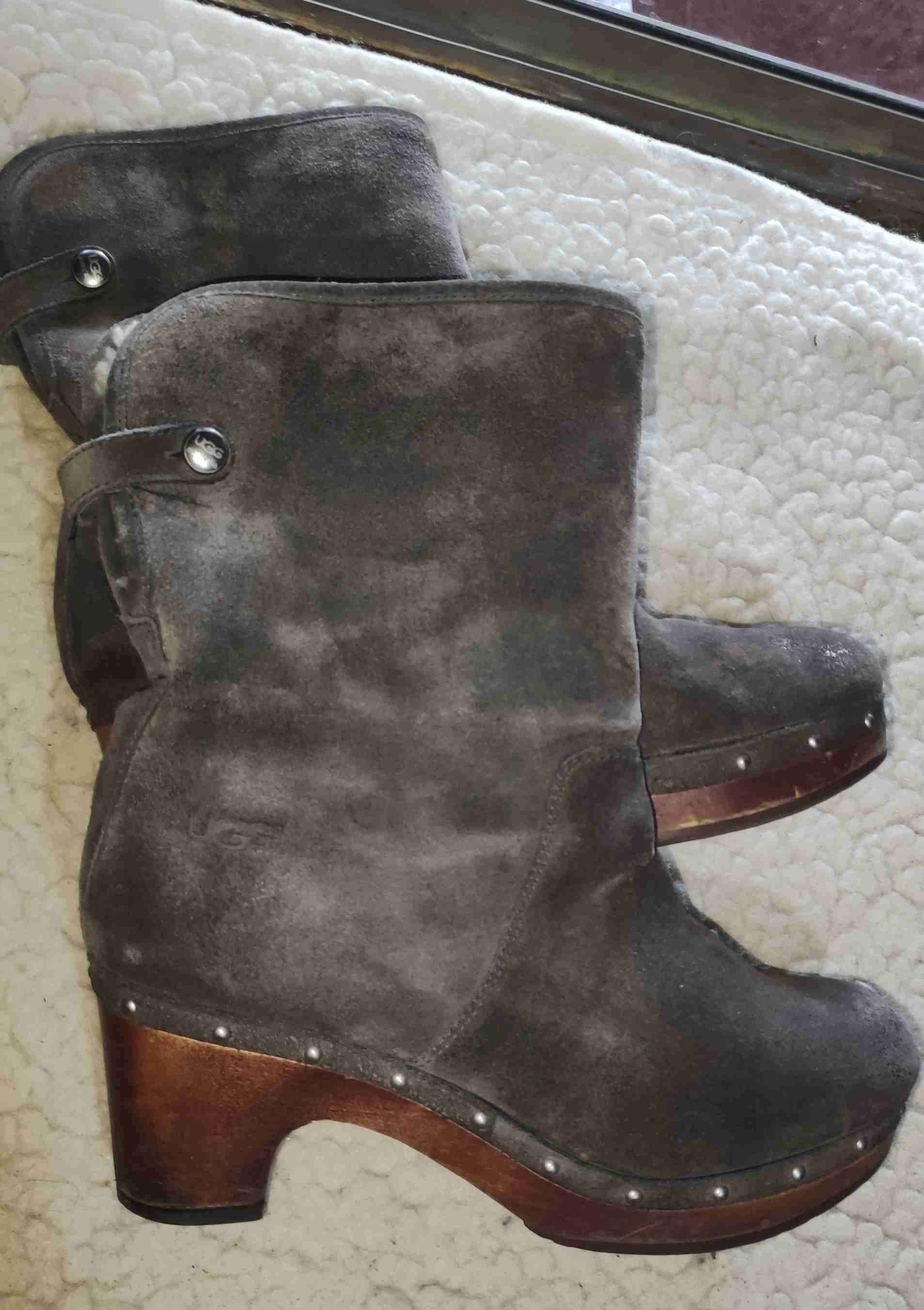 Botines de gamuza gris - miniatura 1