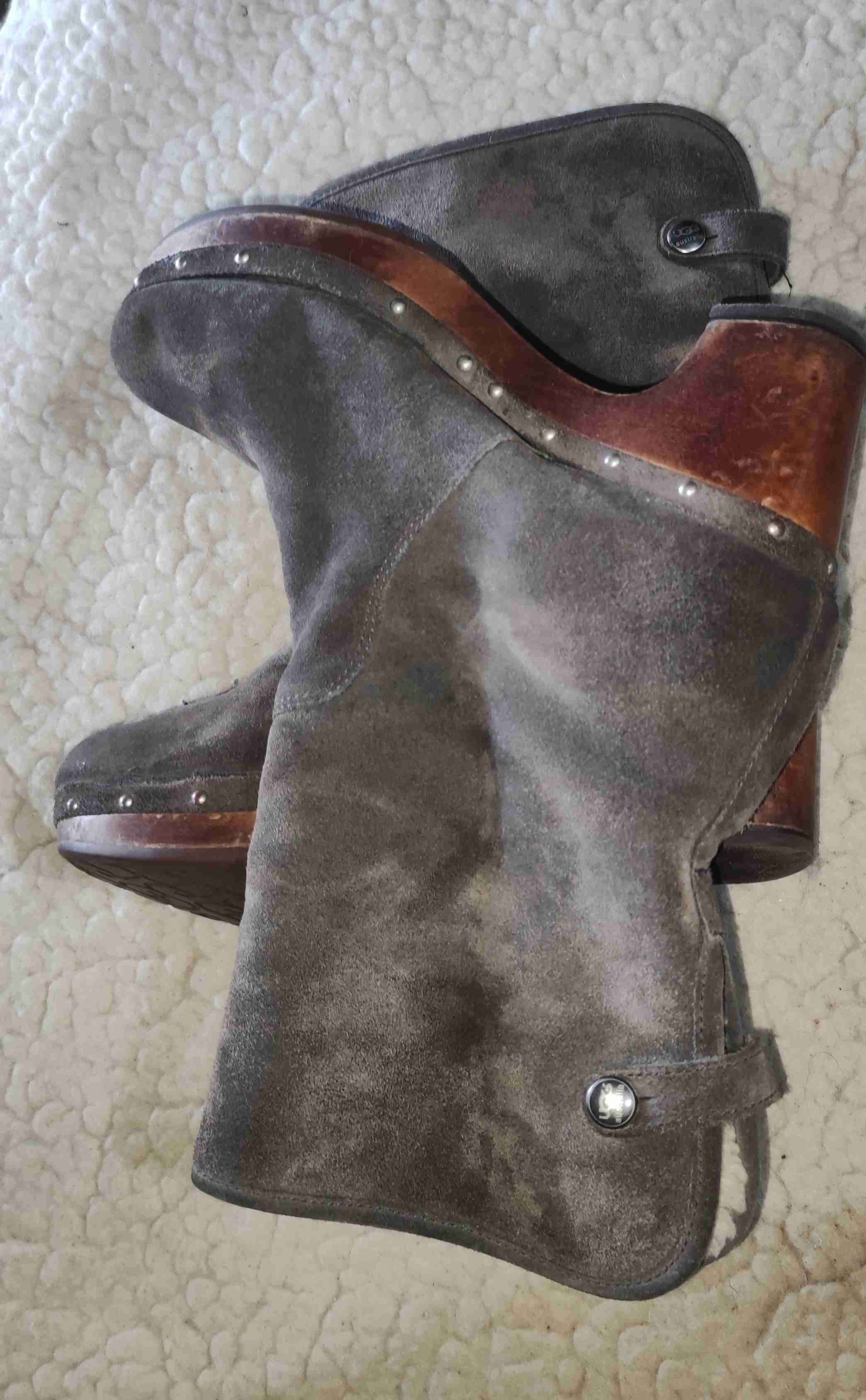 Botines de gamuza gris - miniatura 3