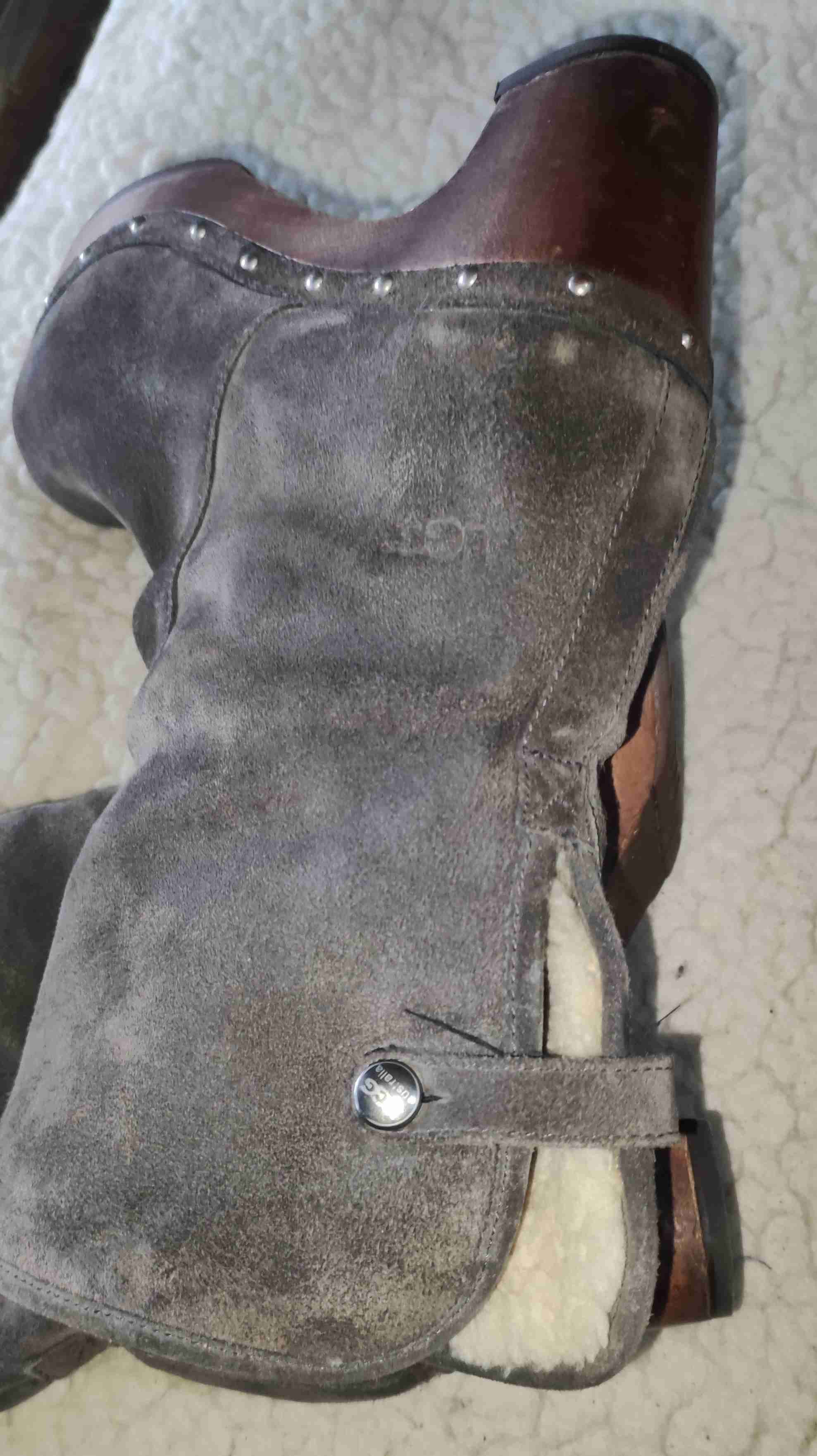 Botines de gamuza gris - miniatura 4