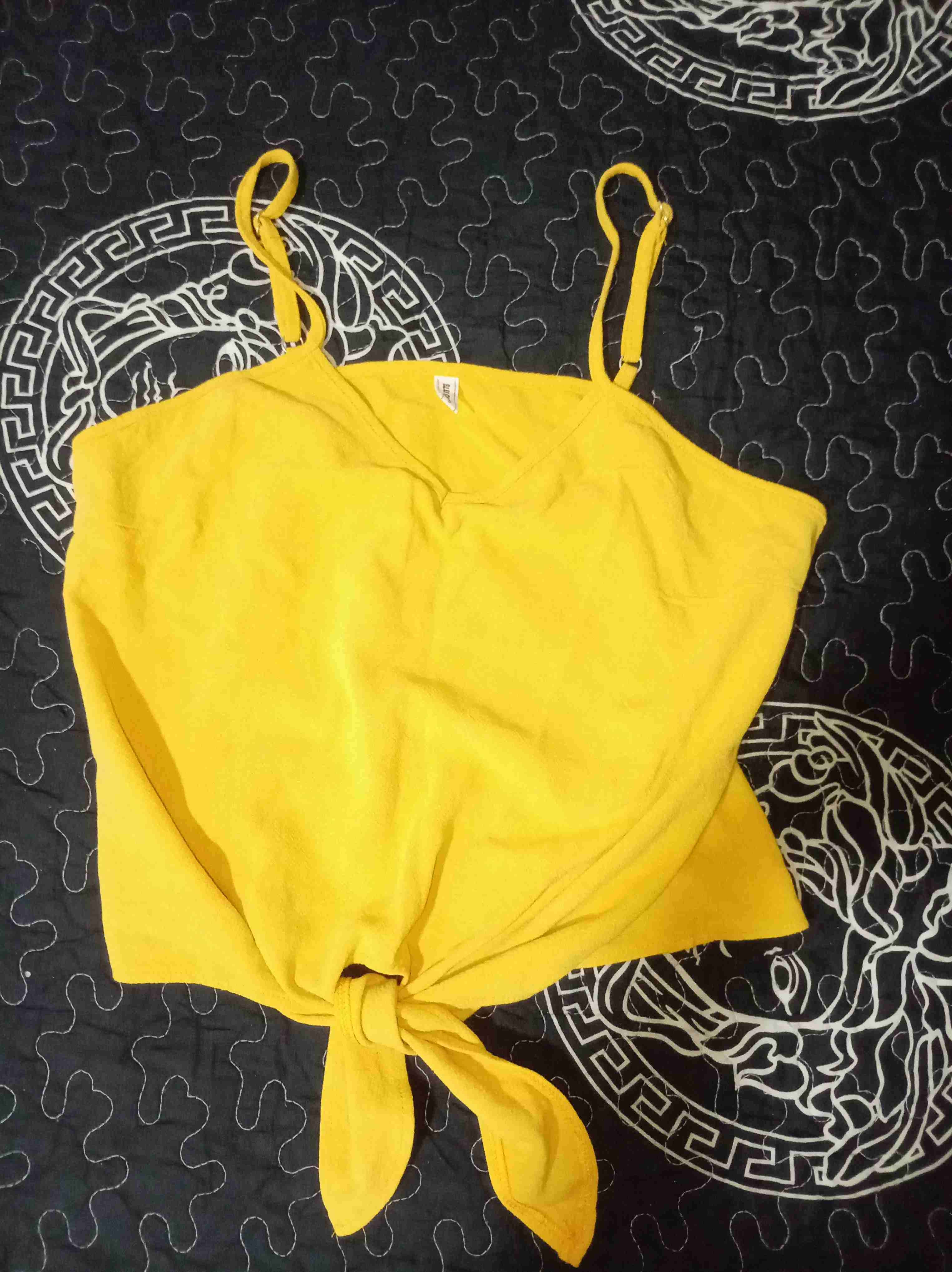 Top amarillo con tirantes - miniatura 1