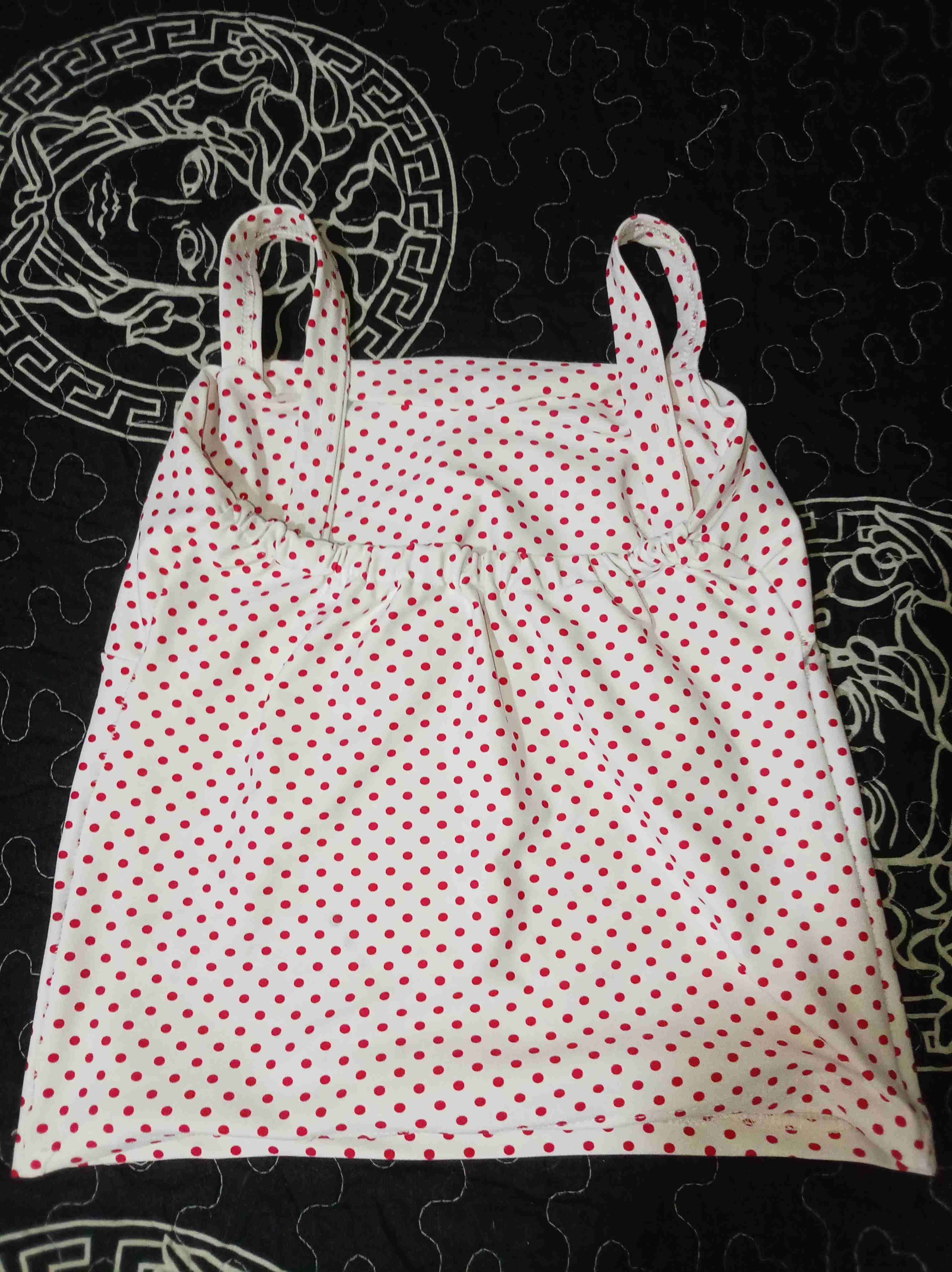 Top blanco con lunares rojos - miniatura 2