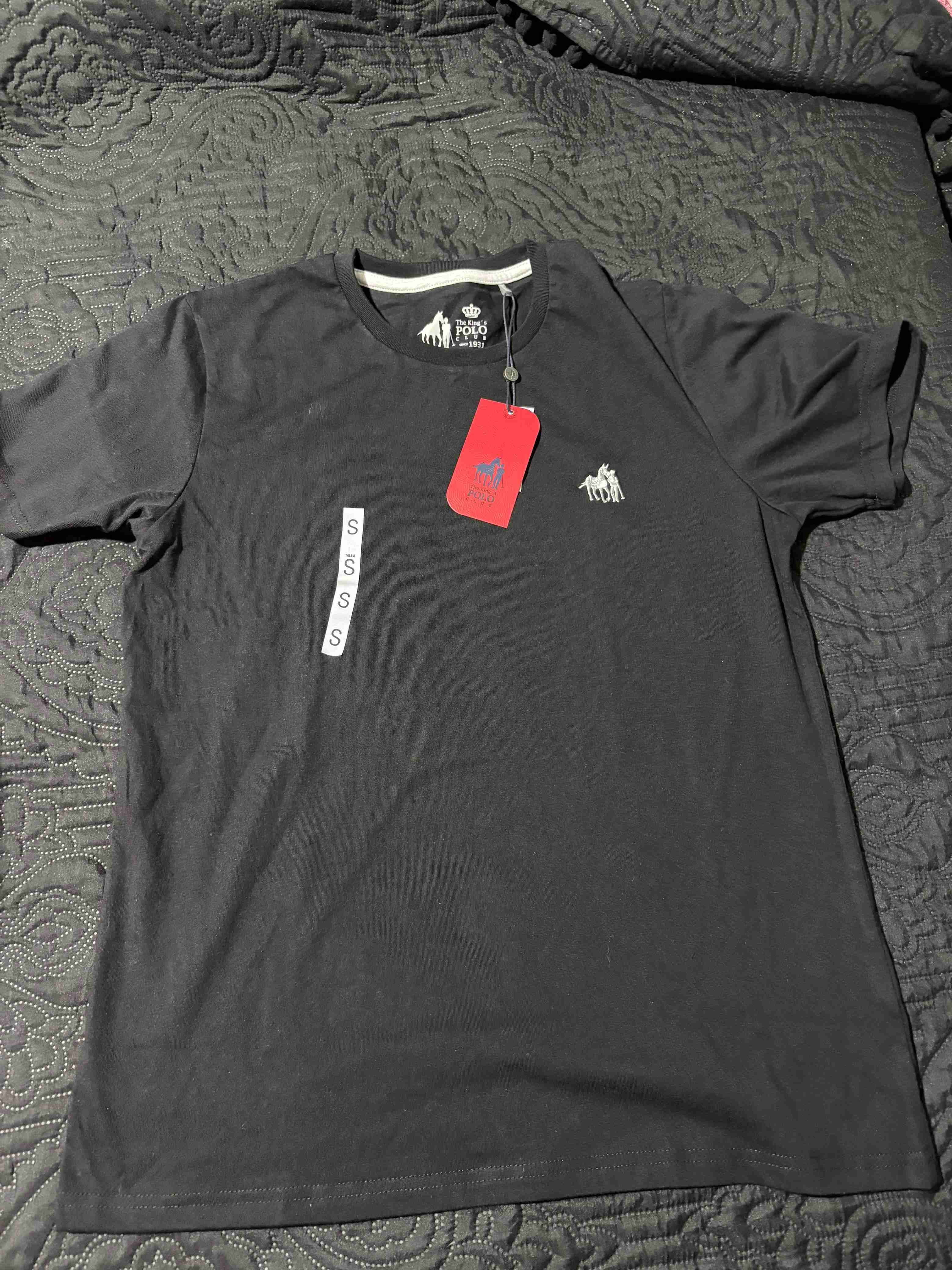 Polera azul logo bordado - miniatura 3