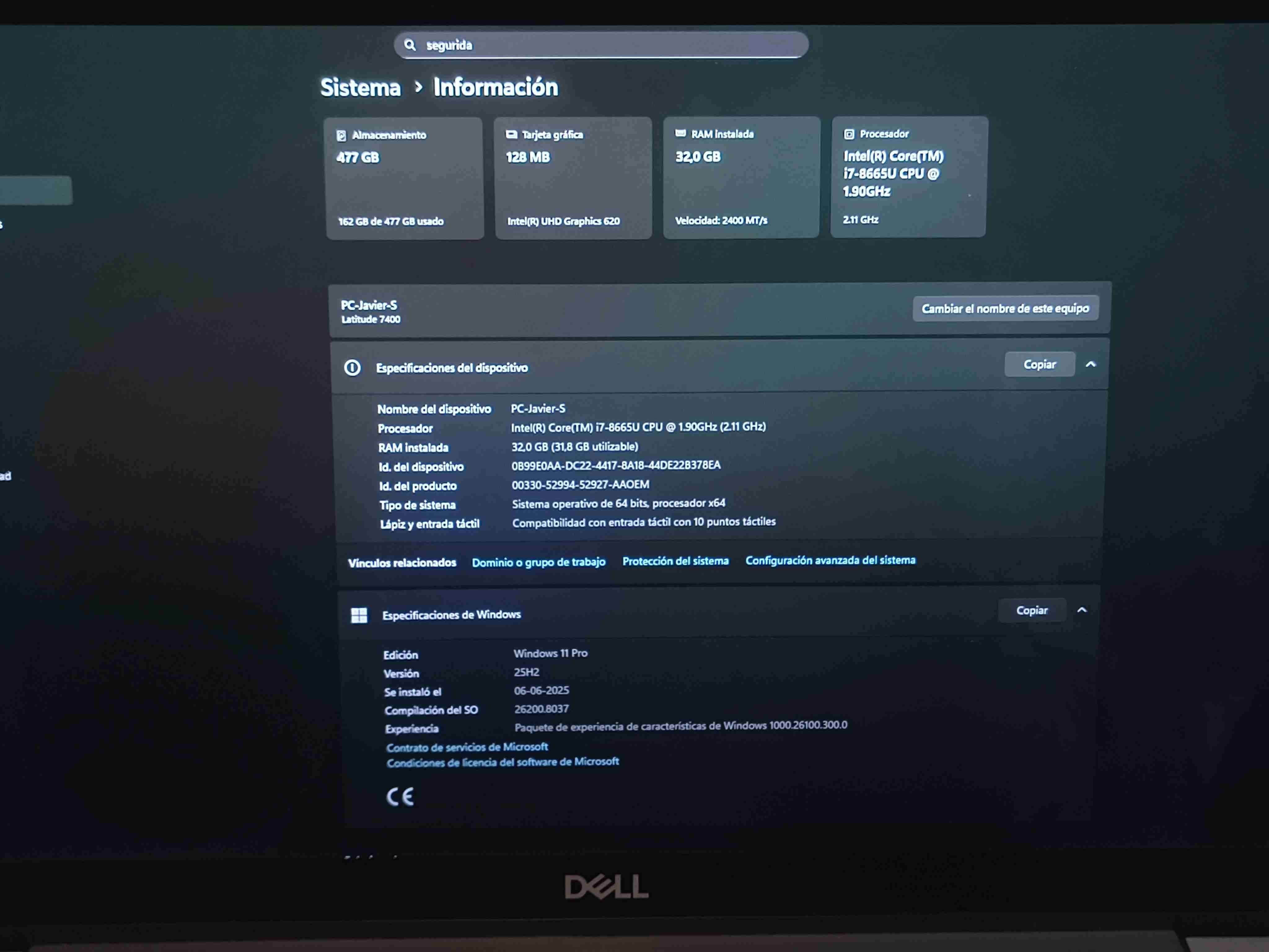 Laptop Dell Latitude 7400, 32GB RAM, 500GB SSD - miniatura 1