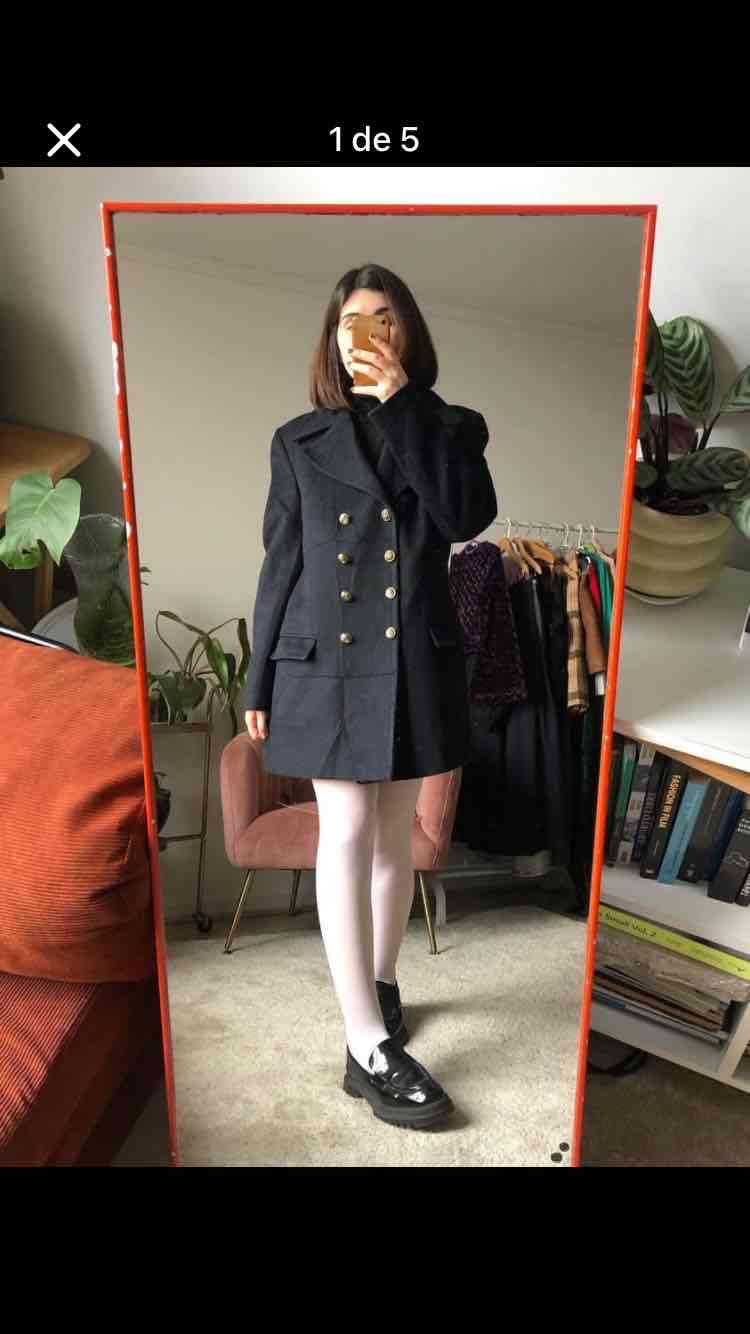 Abrigo azul marino L - miniatura 1
