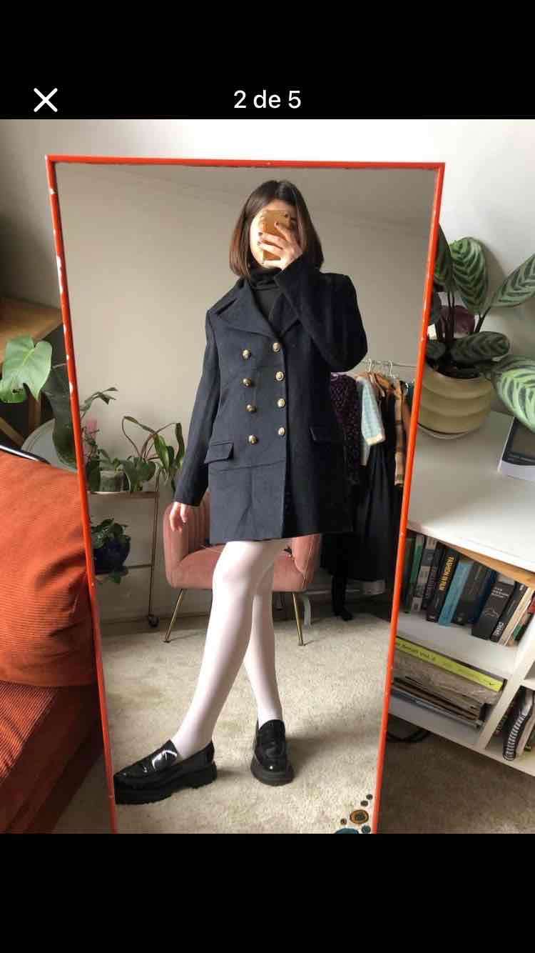 Abrigo azul marino L - miniatura 2