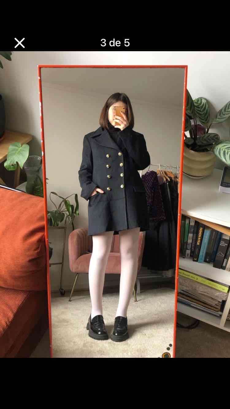 Abrigo azul marino L - miniatura 3