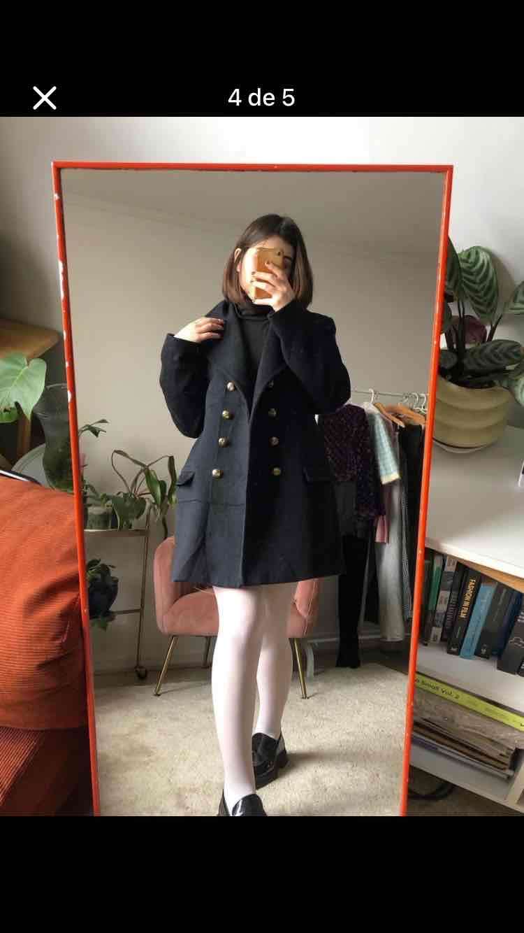 Abrigo azul marino L - miniatura 4