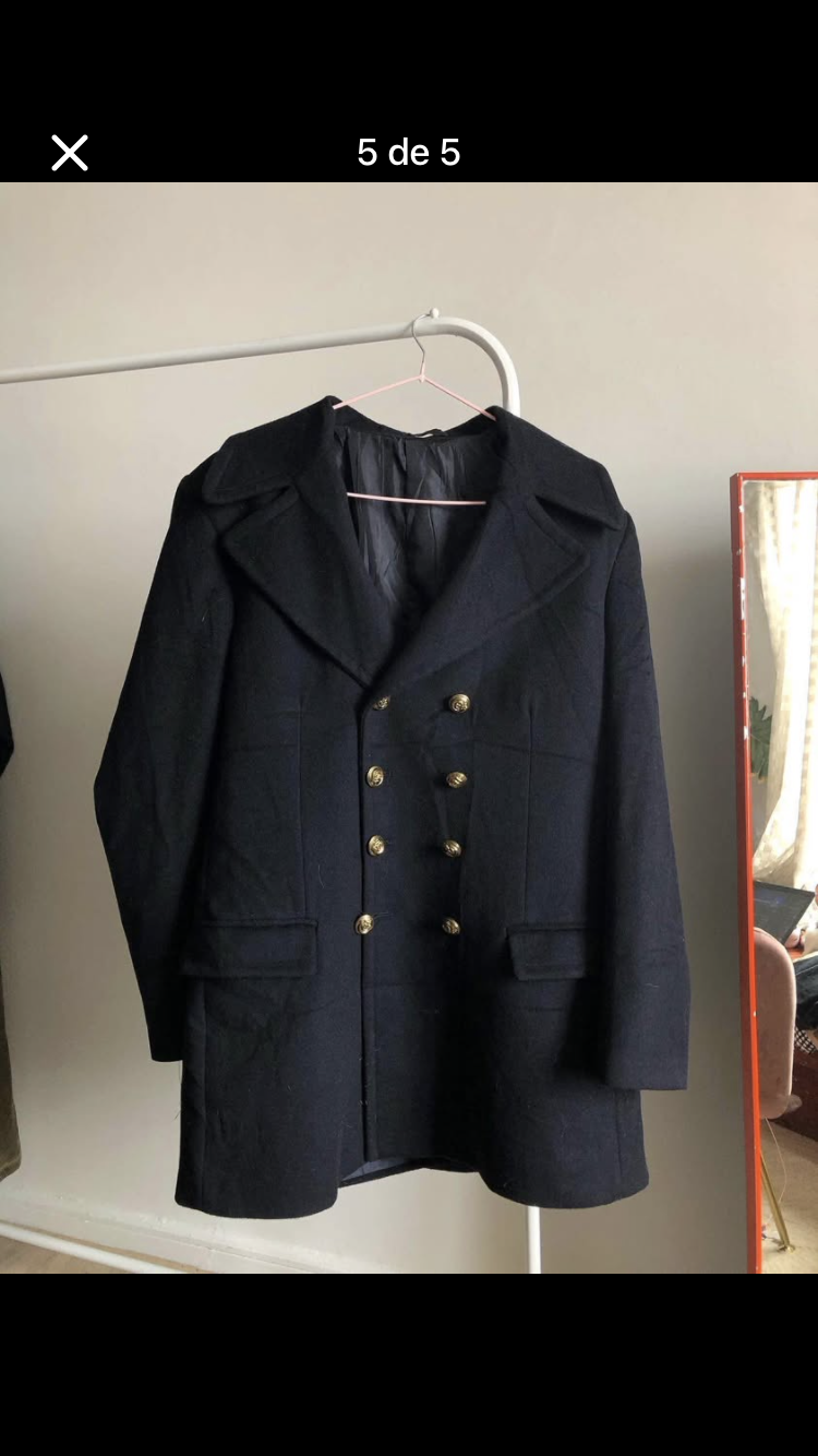 Abrigo azul marino L - miniatura 5