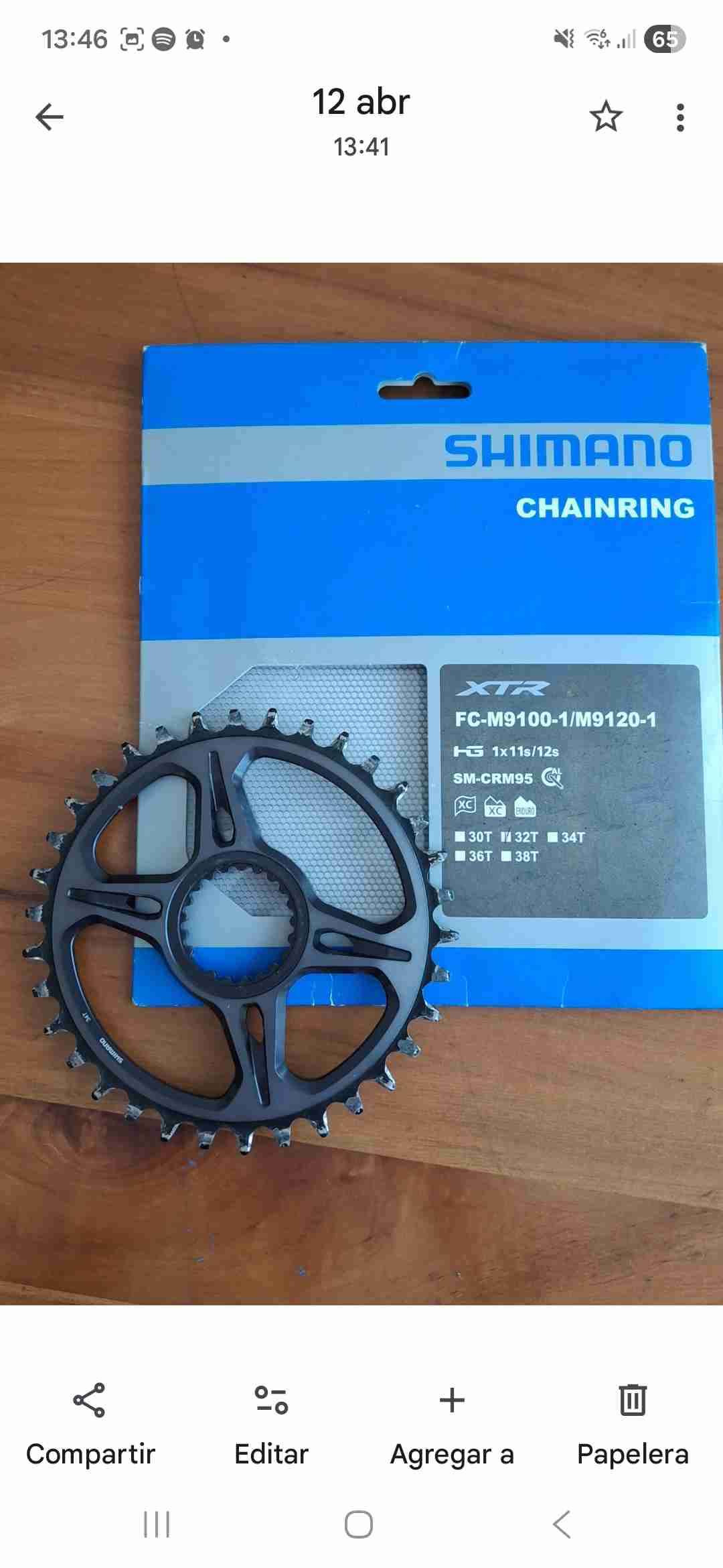 Coronilla Shimano XTR 32T