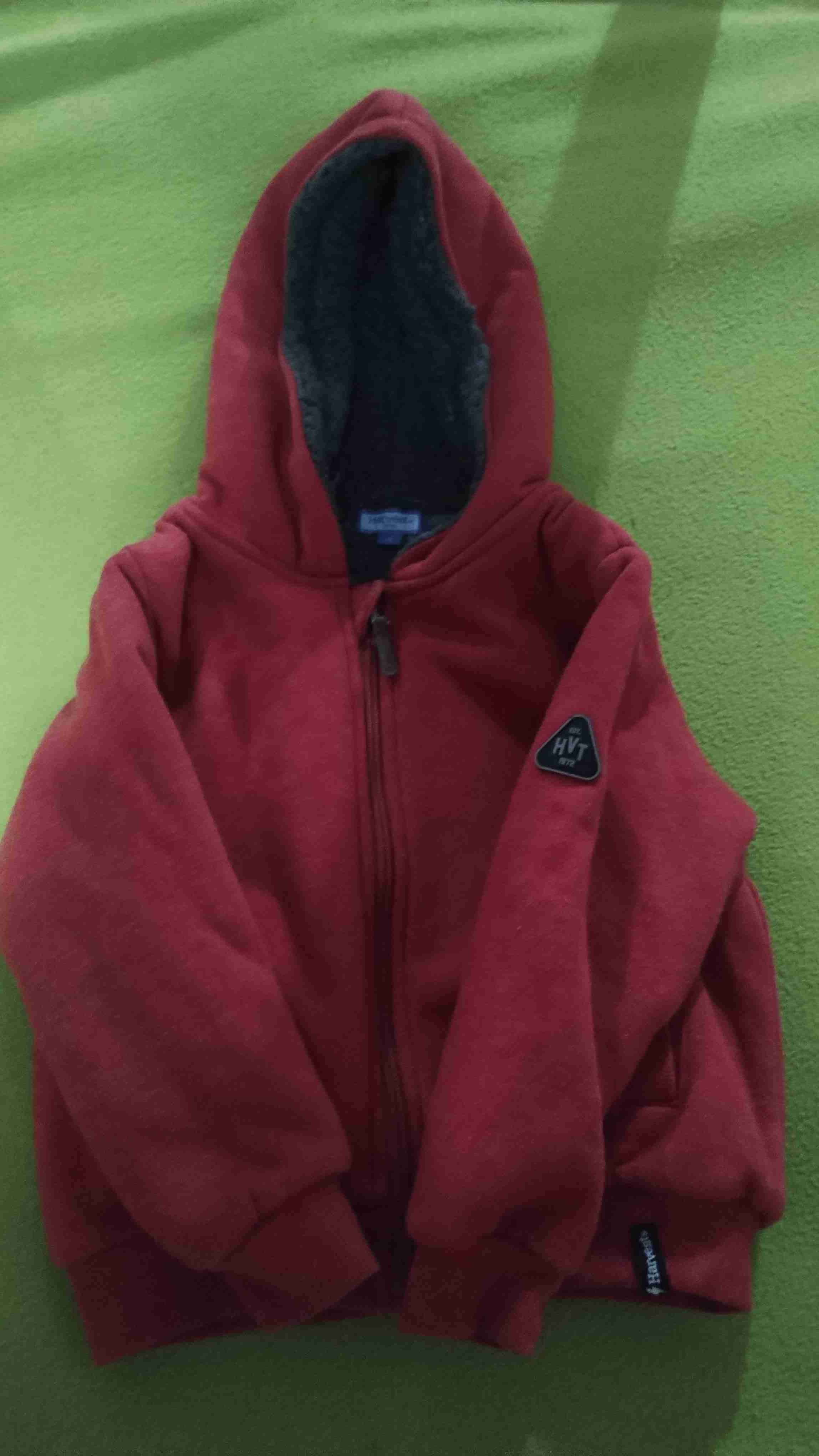 Chaqueta polar bicolor con capucha 3 - miniatura 2