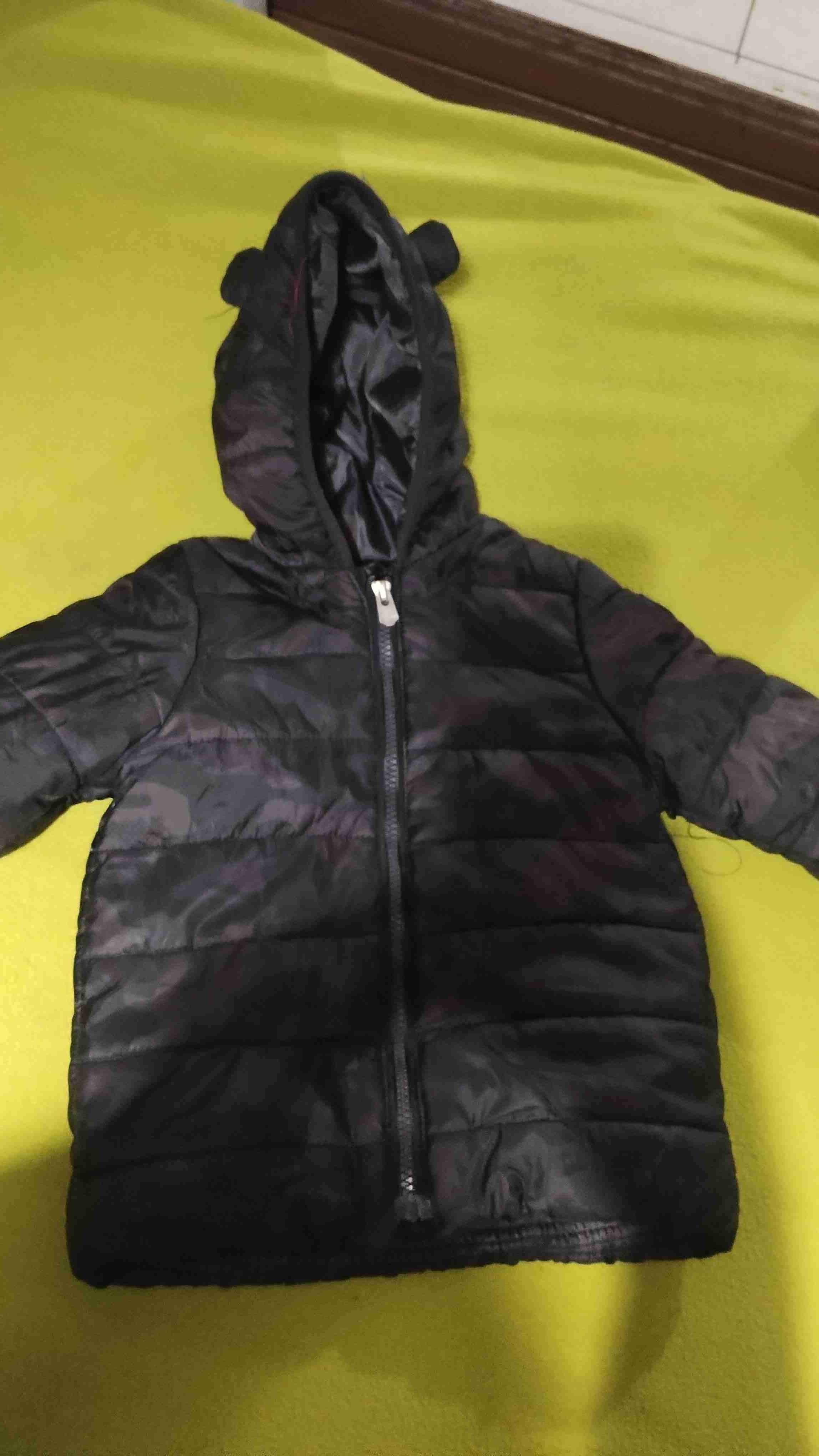Parka negra acolchada infantil talla 3 - miniatura 2