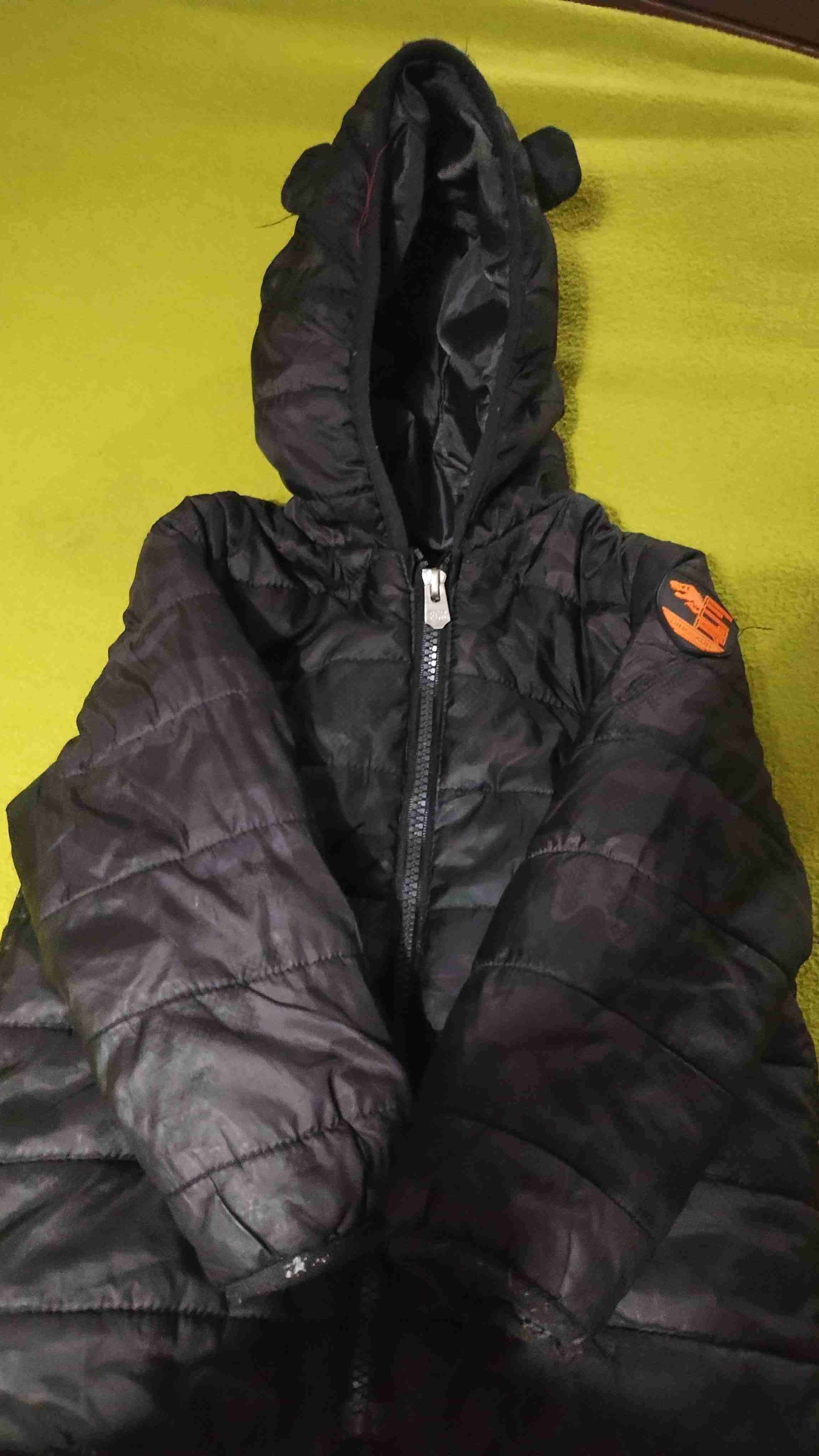 Parka negra acolchada infantil talla 3 - miniatura 3