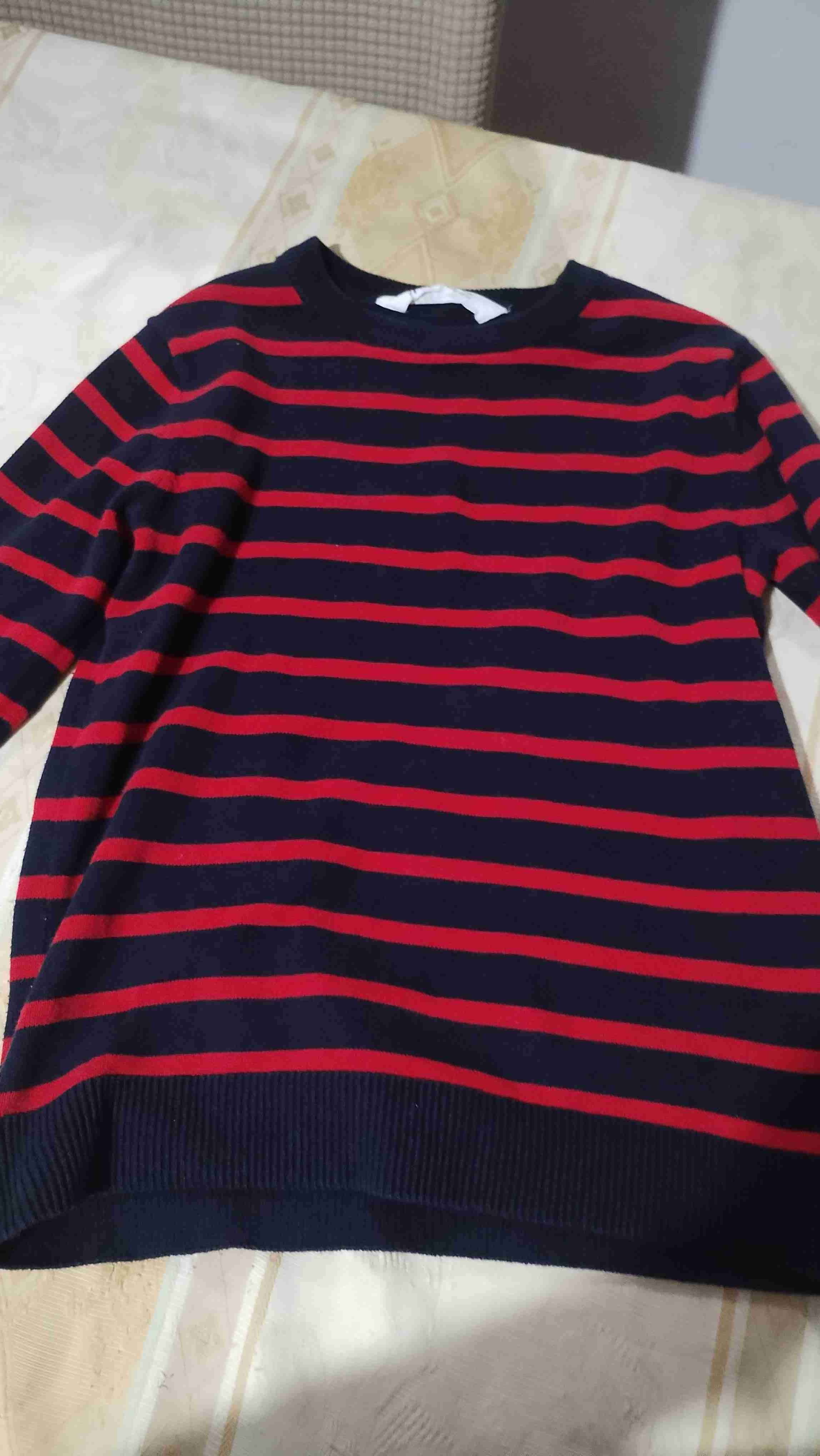 Suéter h&m kids a rayas rojo y azul 8