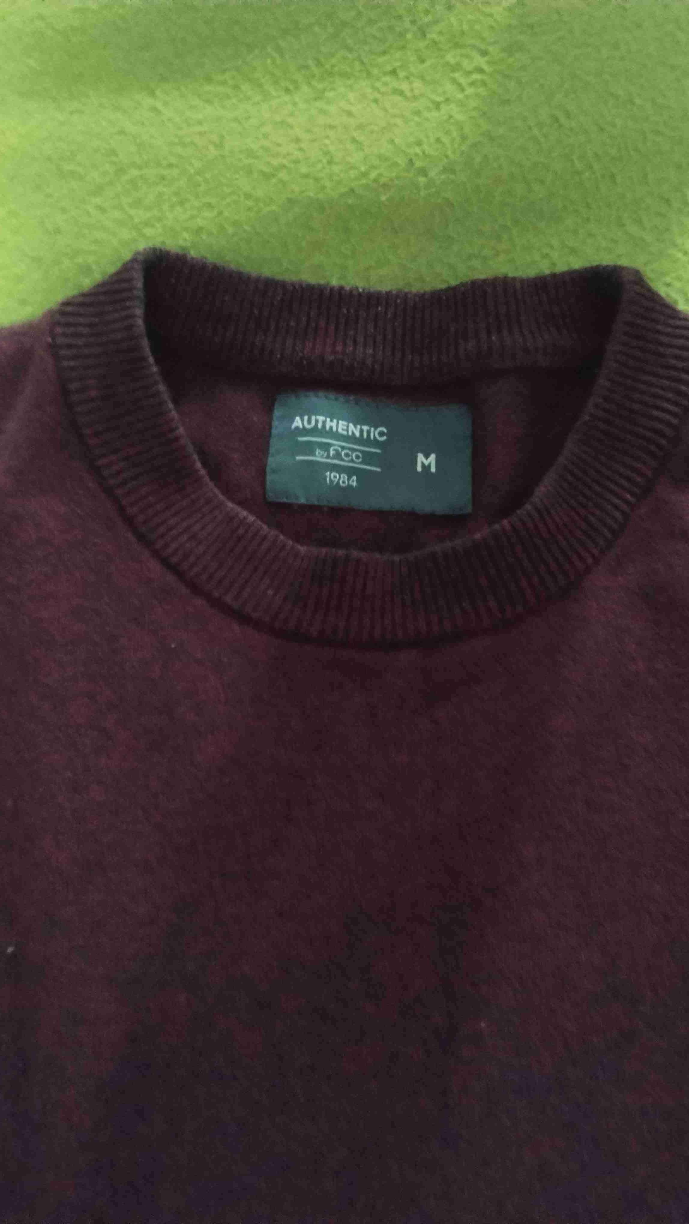 Sweater bicolor bordeó y azul - miniatura 2