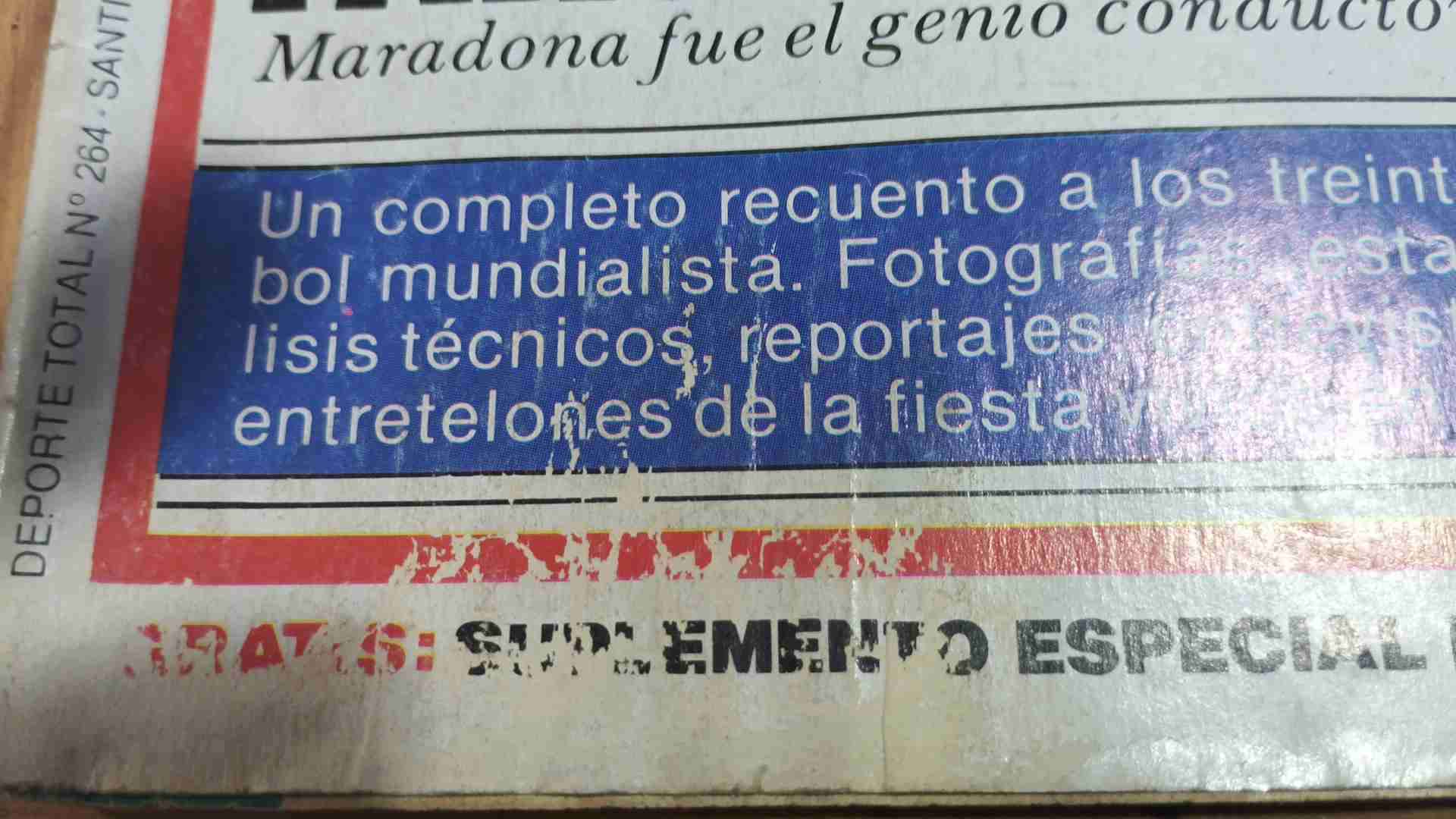 Revista Deporte Total 1986 Argentina Campeón - miniatura 2