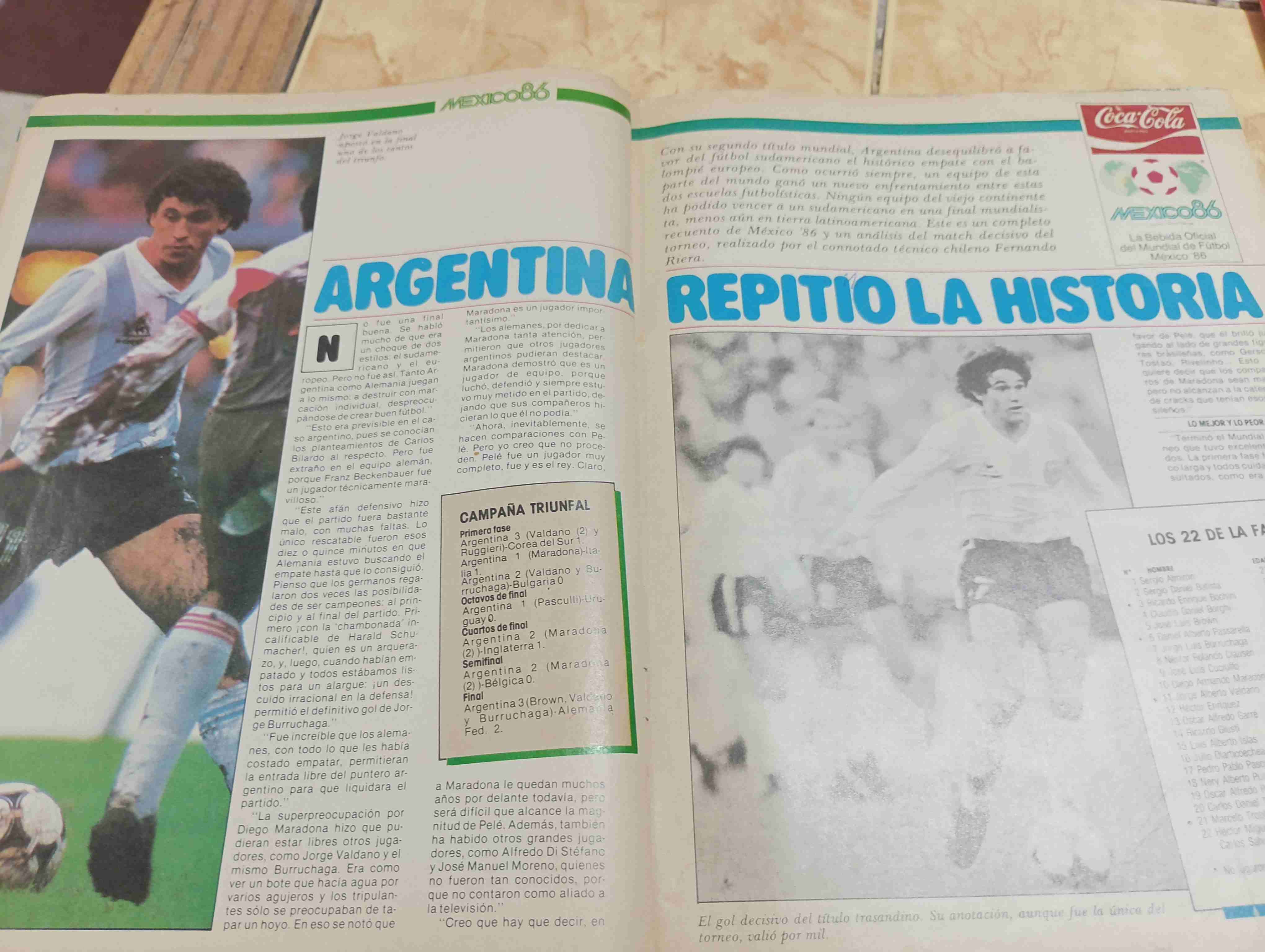 Revista Deporte Total 1986 Argentina Campeón - miniatura 3
