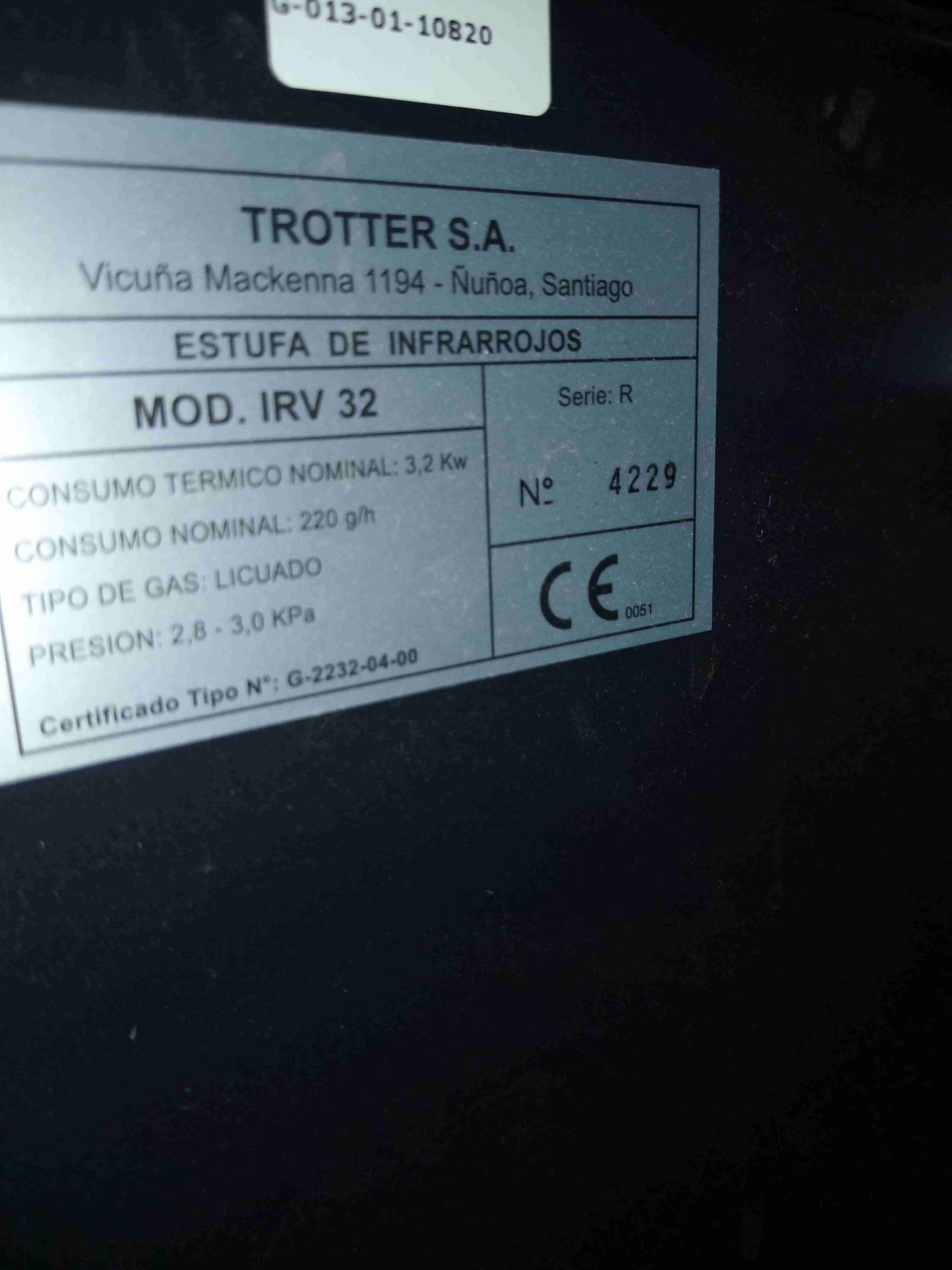 Estufa a gas Albin Trotter - miniatura 2