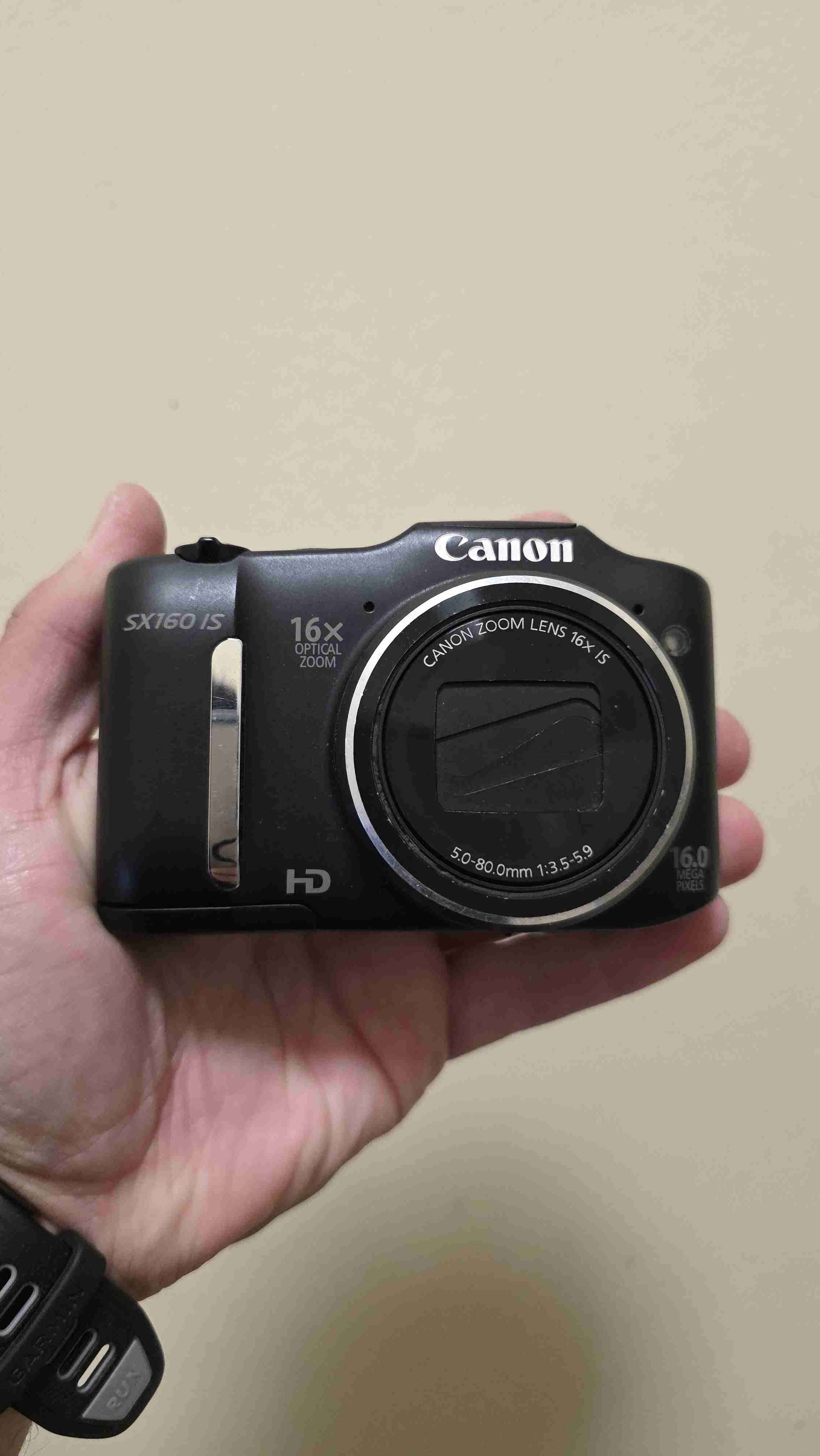 Cámara digital Canon SX160 IS negra - miniatura 1