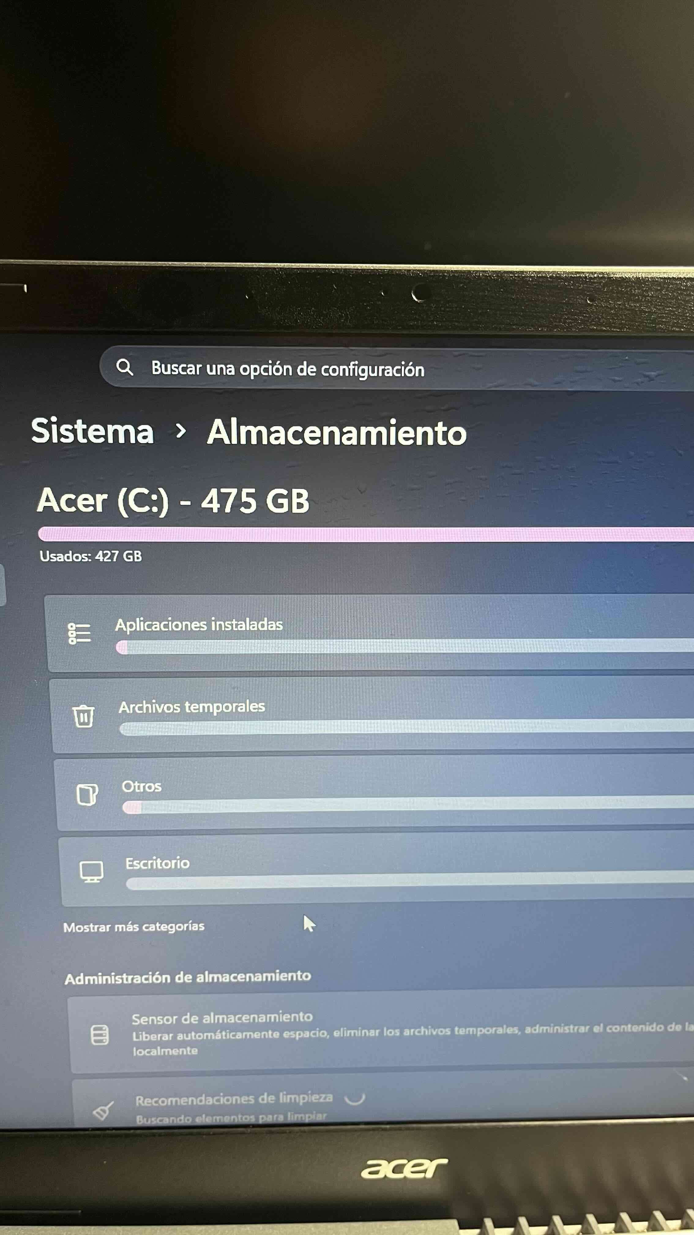 Laptop Acer plateado - miniatura 3