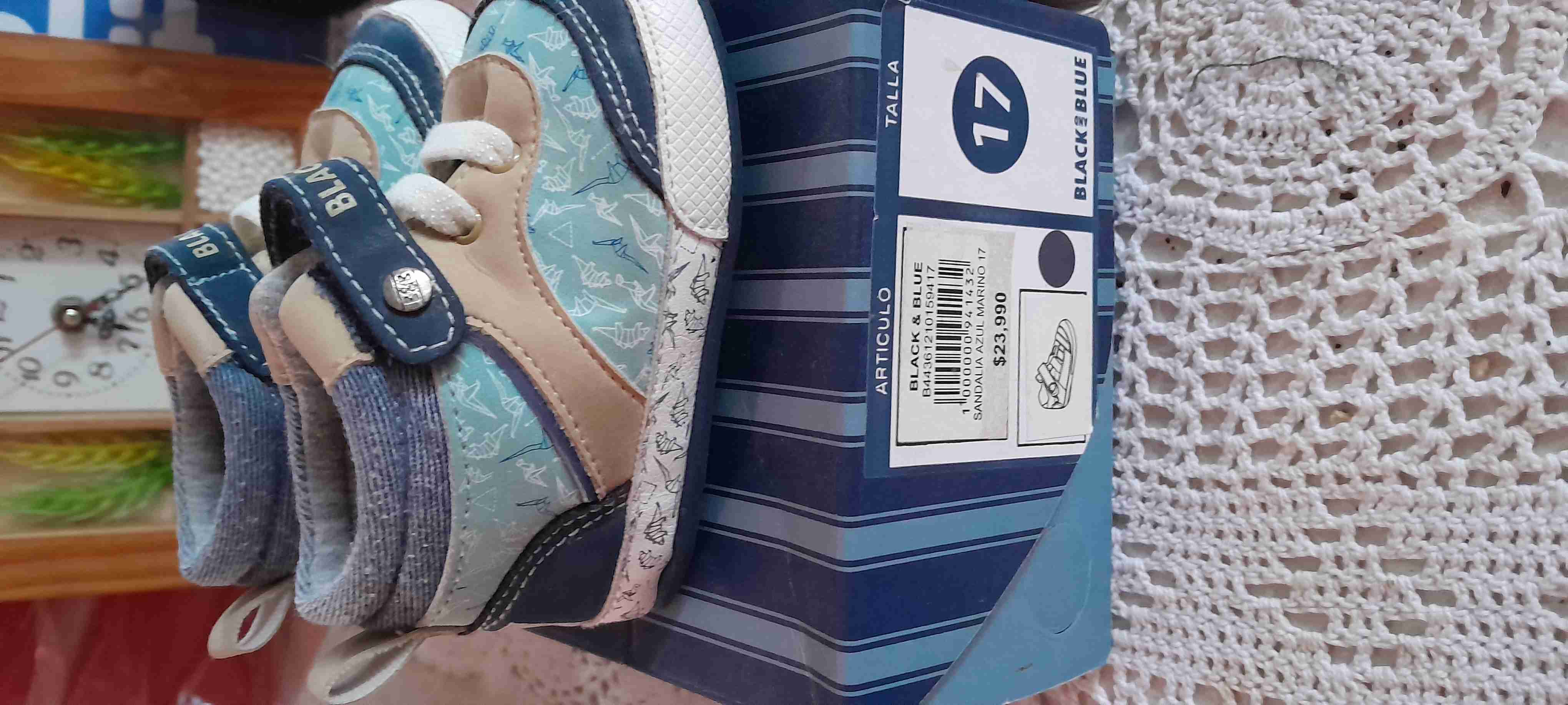 Zapatos para bebé Black & Blue - miniatura 1