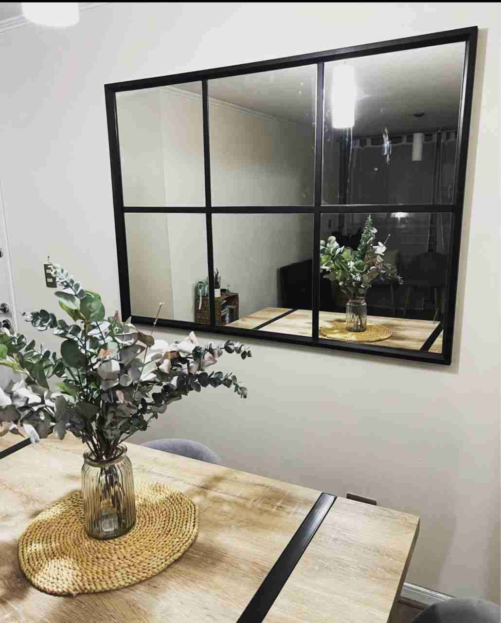 Espejo decorativo grande negro