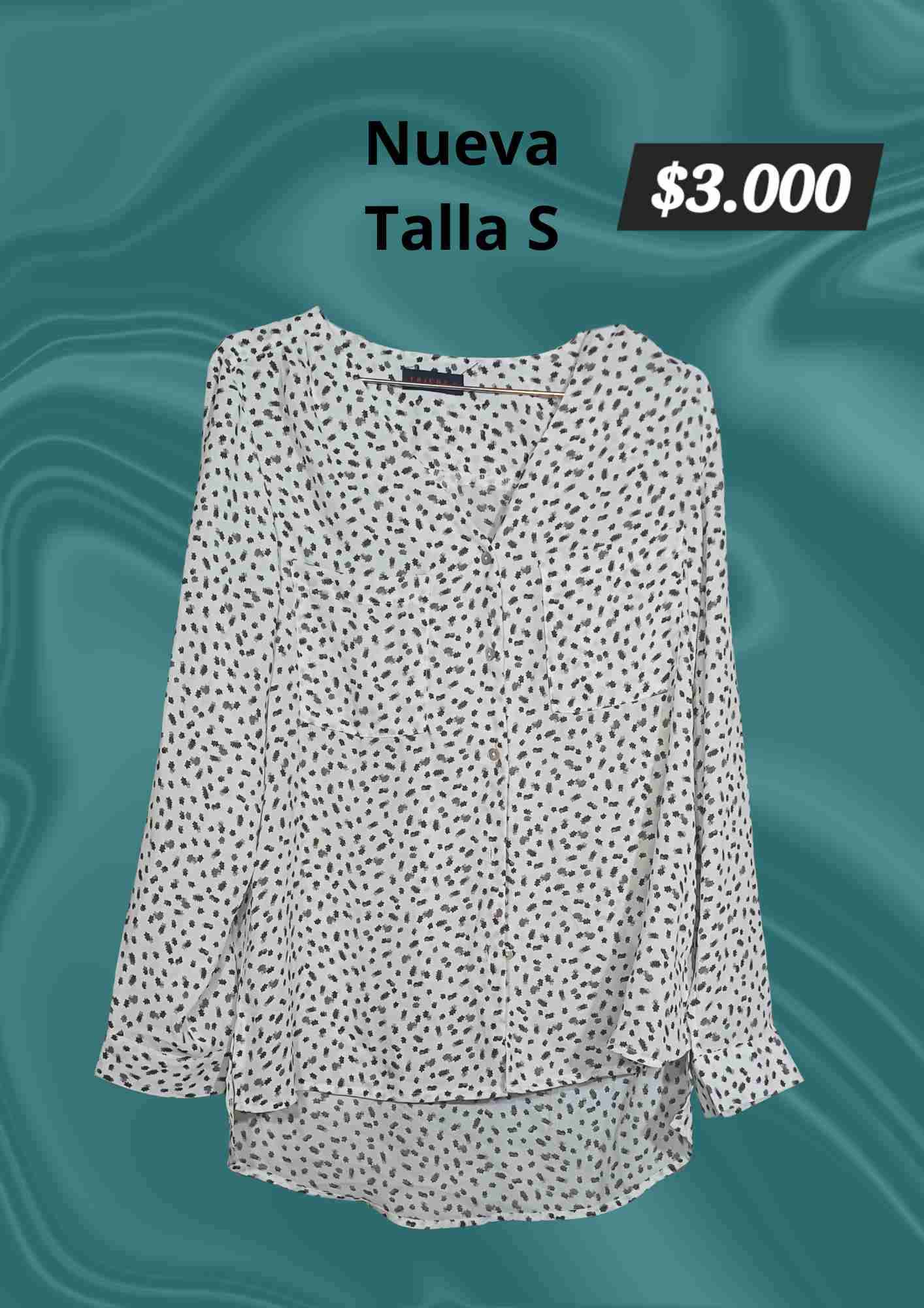 Blusa blanca con estampado