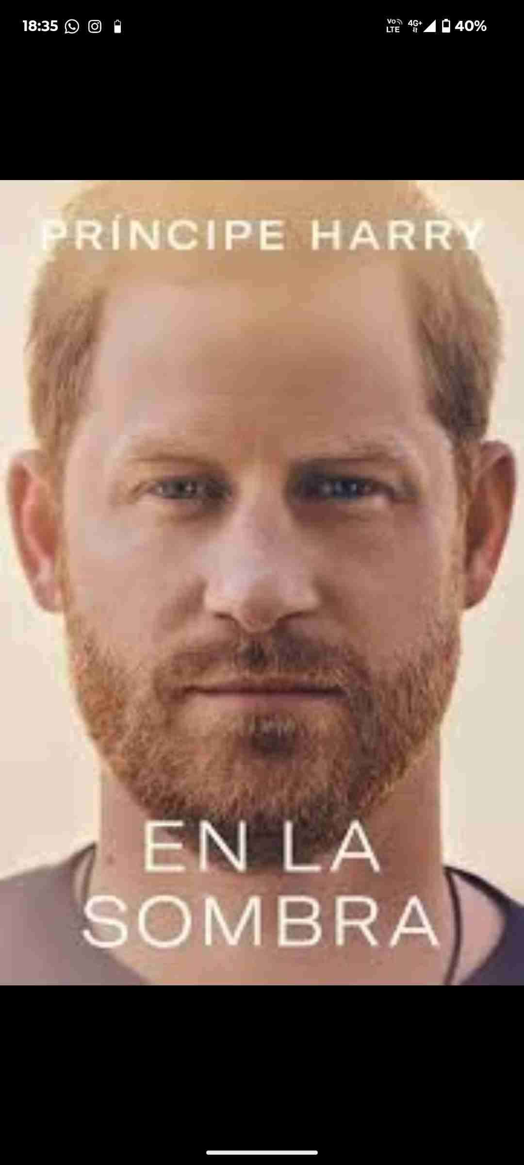 Libro 'En la sombra' Príncipe Harry