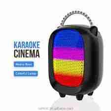 Parlante karaoke portátil multicolor - miniatura 1