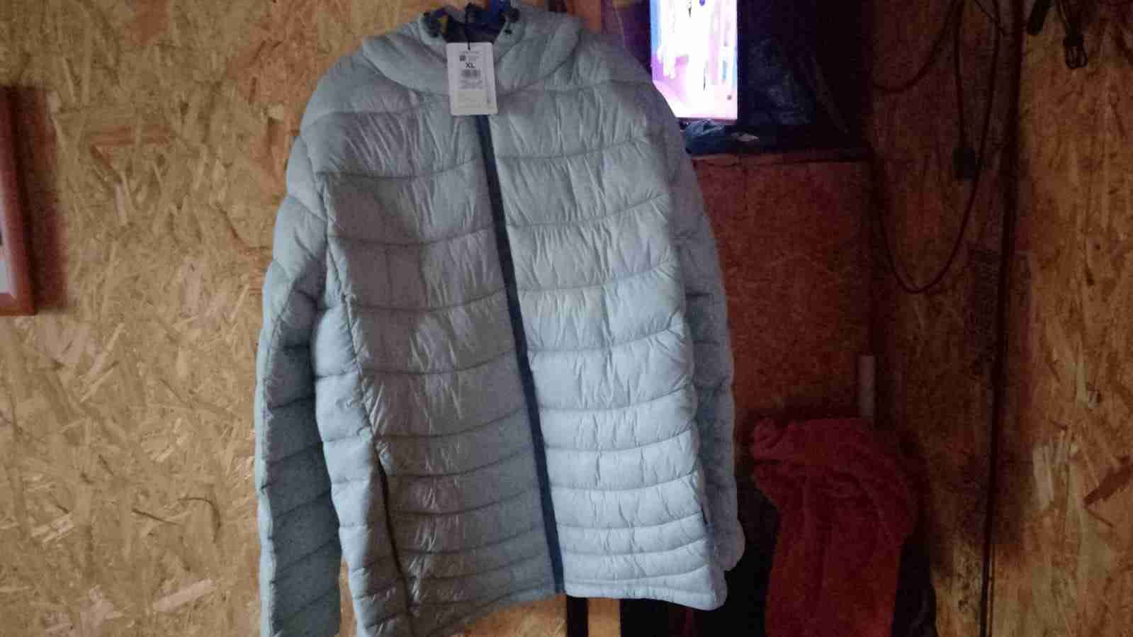Parka acolchada gris XL - miniatura 1