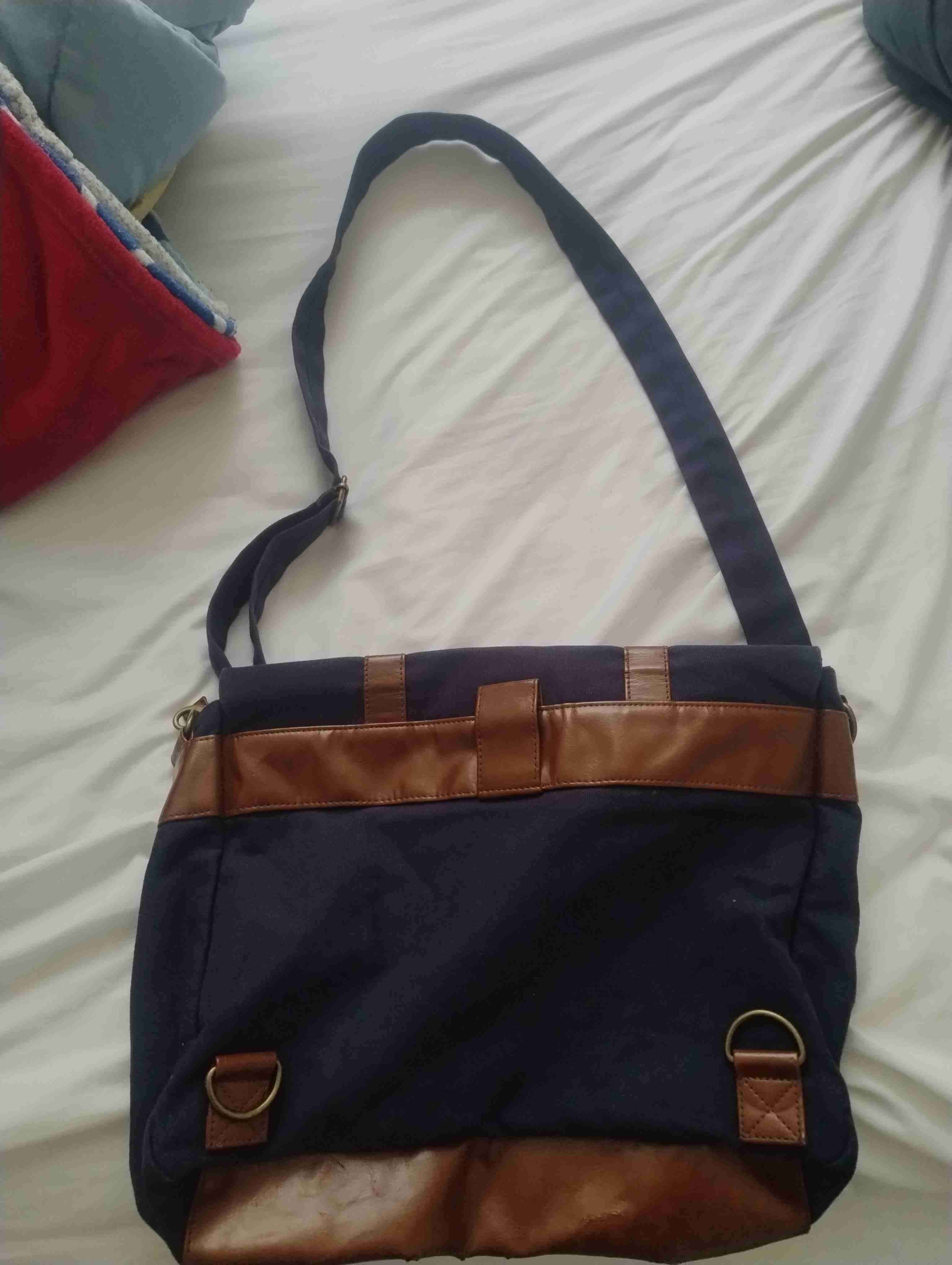 Bolso bandolero azul Raph Lauren - miniatura 2