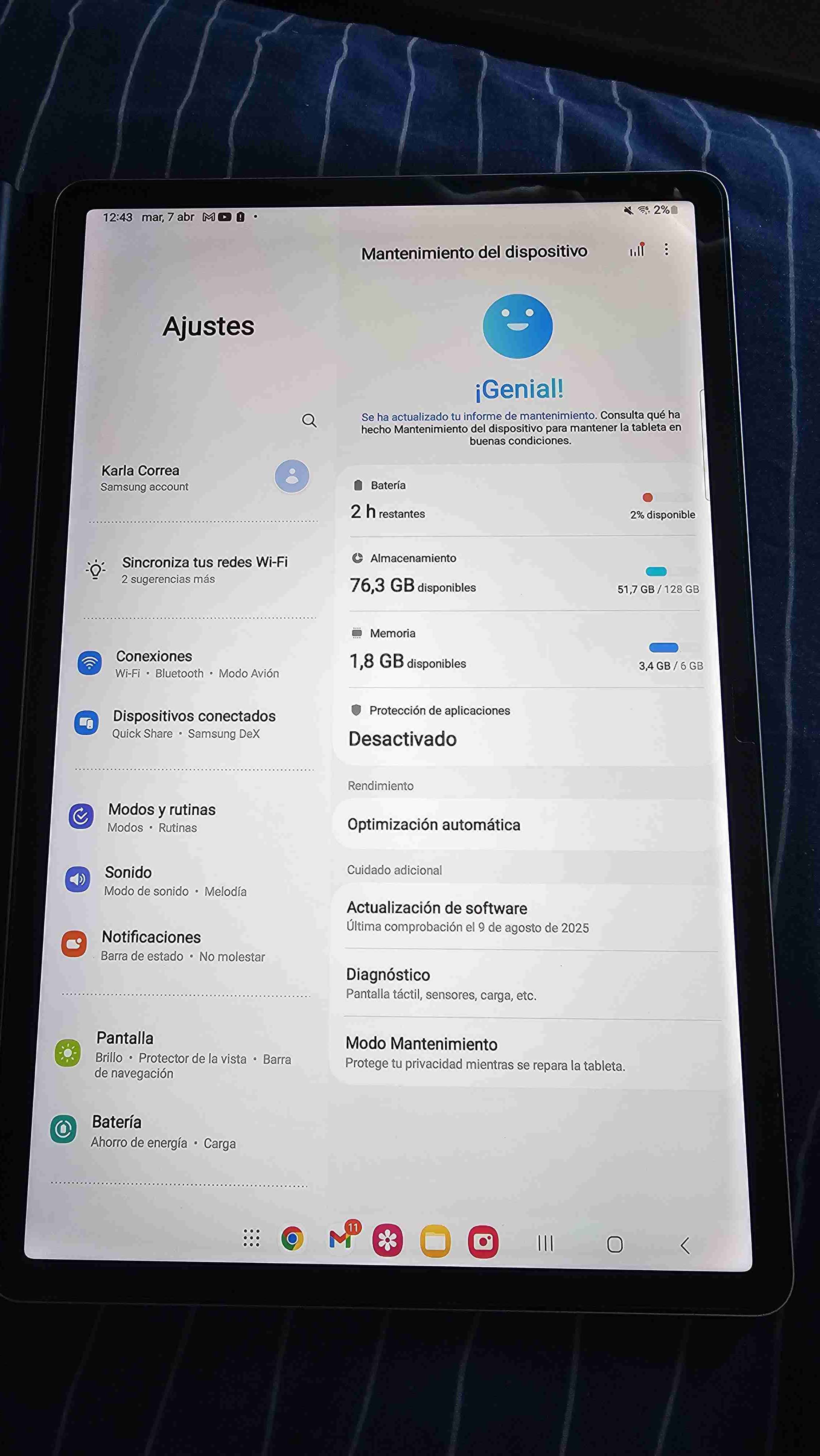 Tablet Galaxy Tab S7 FE 128 GB 6 GB Ram - miniatura 5