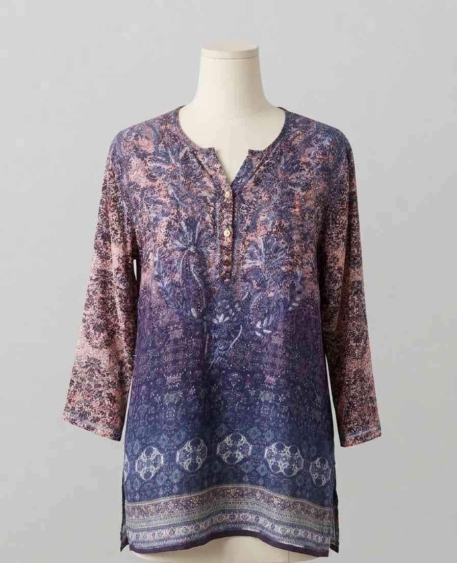 Blusa estampada bohemia - miniatura 1