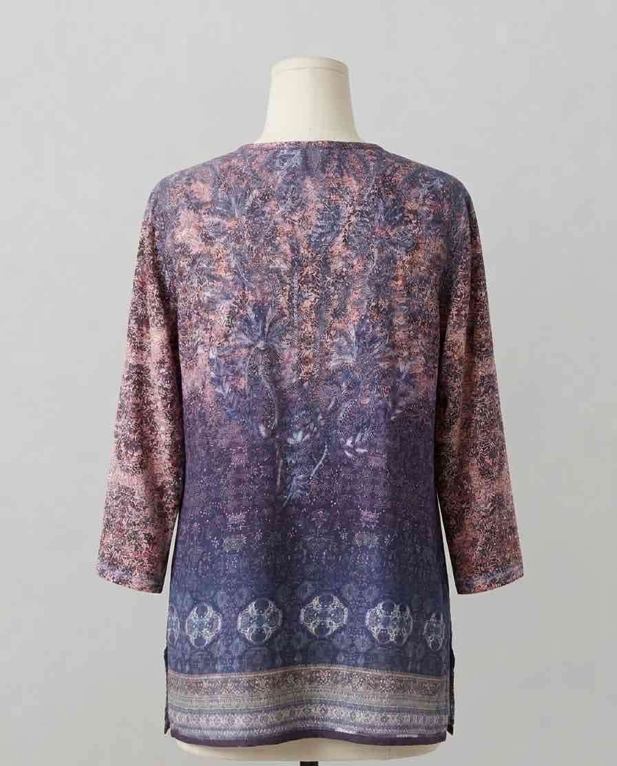 Blusa estampada bohemia - miniatura 2