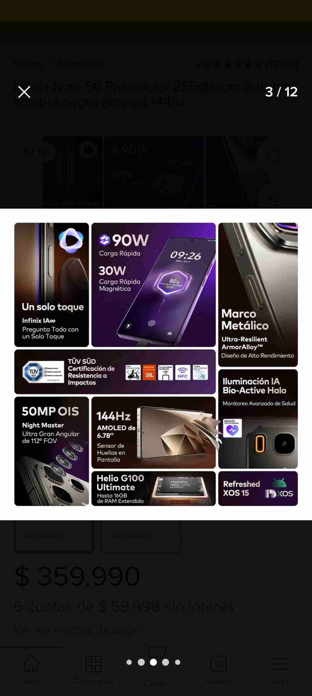 Infinix Note 50X 5G+ nuevo - miniatura 2