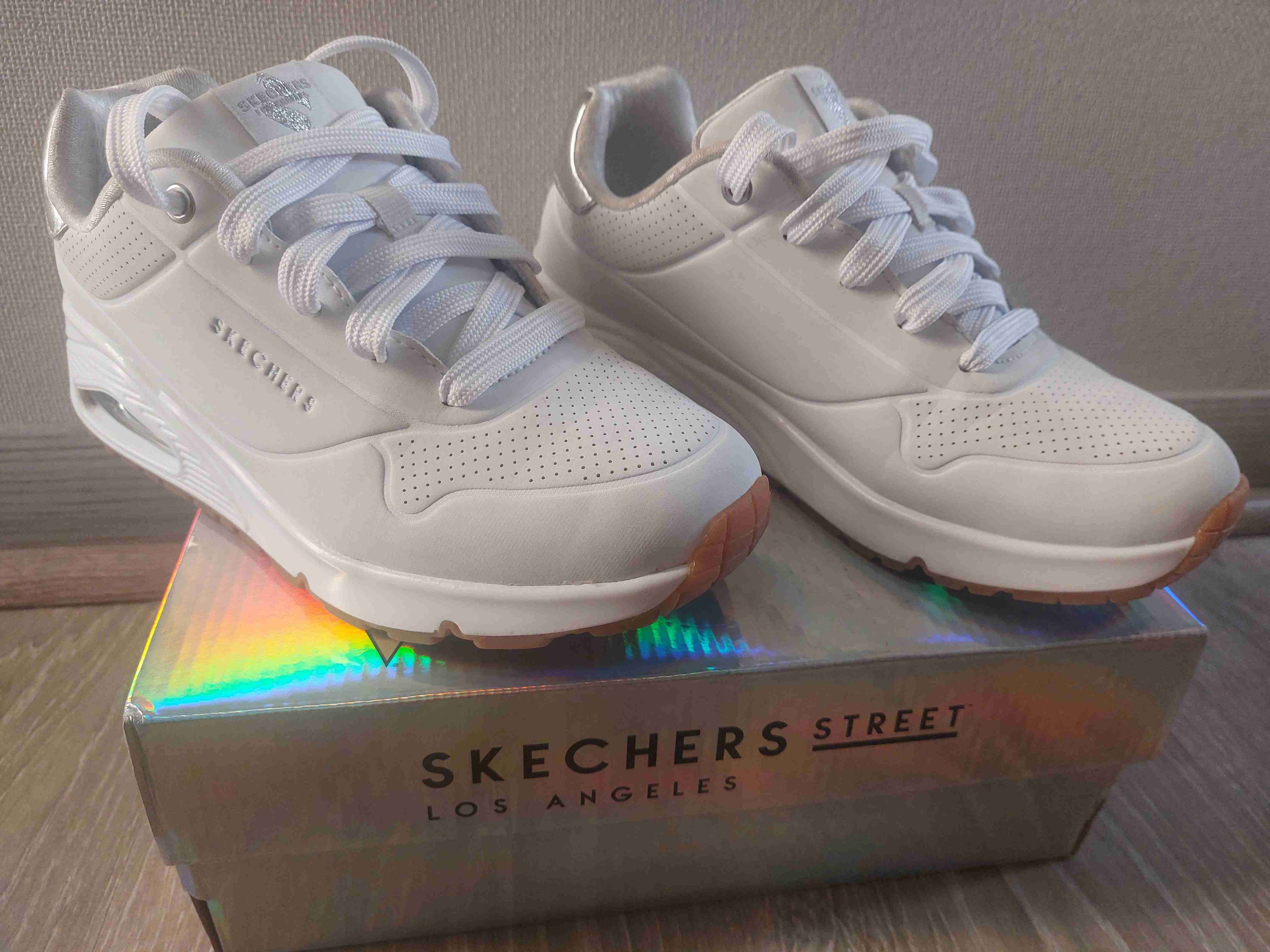 Zapatillas blancas Skechers - miniatura 5