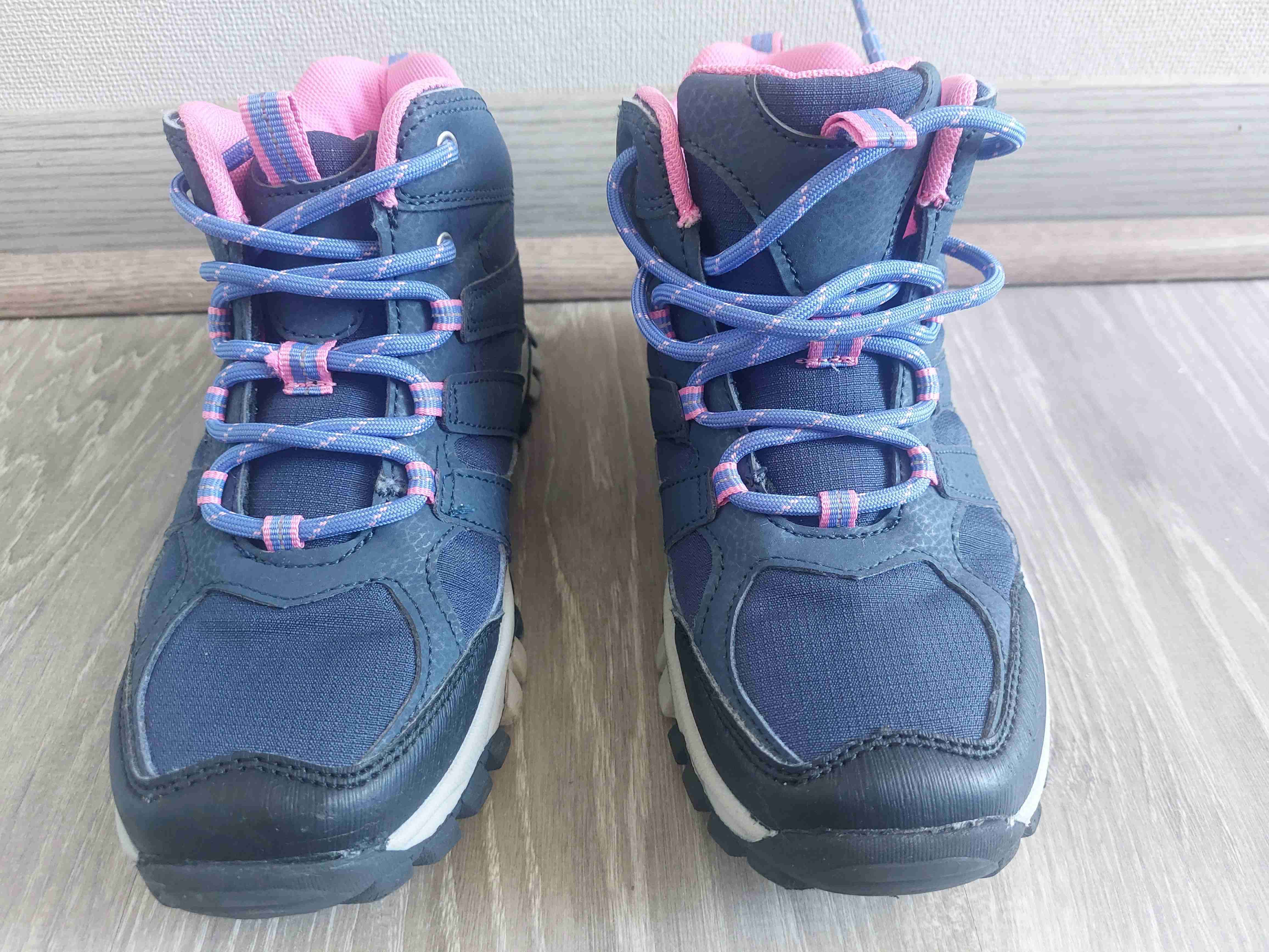Botas de montaña azul y rosa - miniatura 2