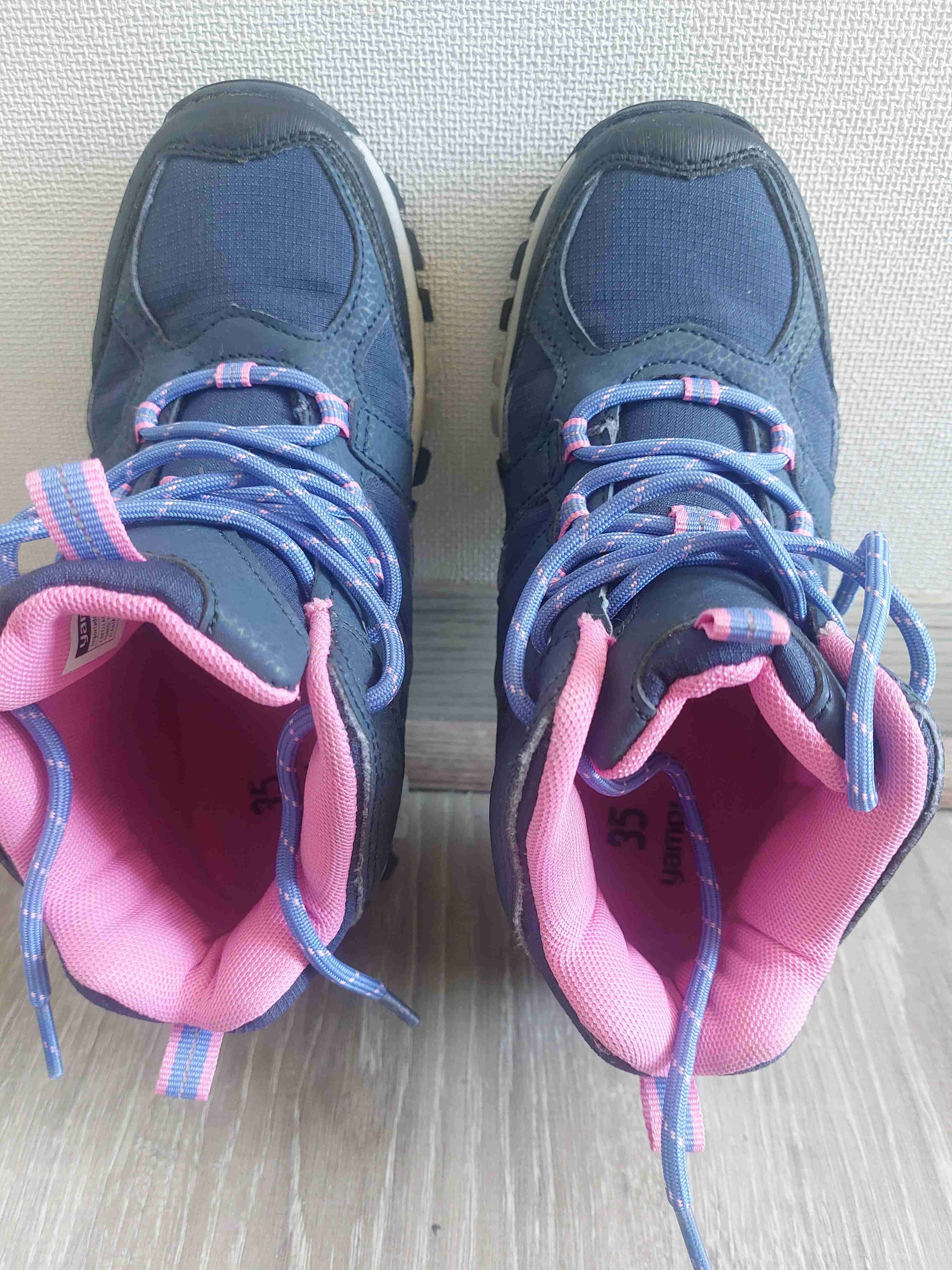 Botas de montaña azul y rosa - miniatura 5