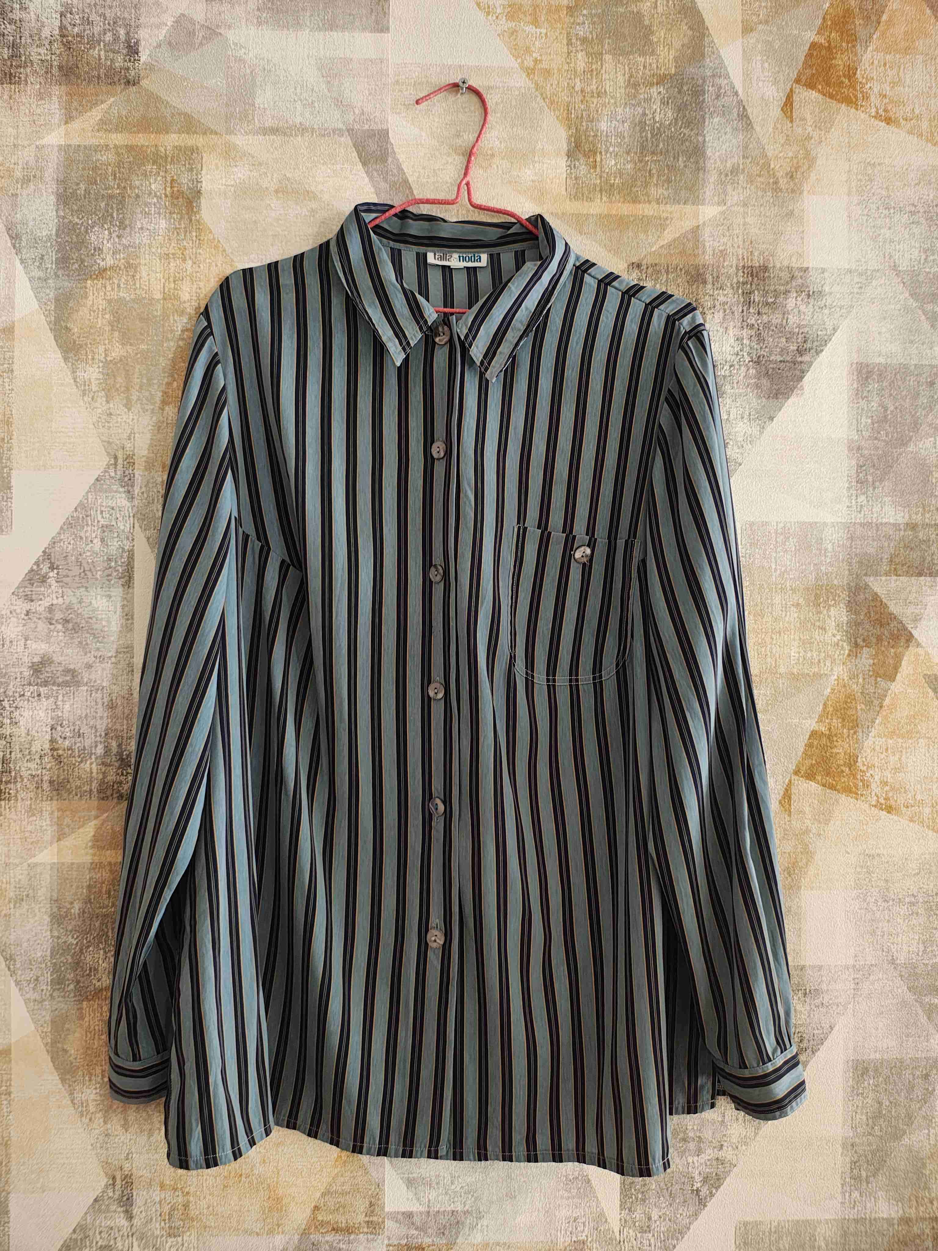 Camisa de rayas azul y negra - miniatura 1