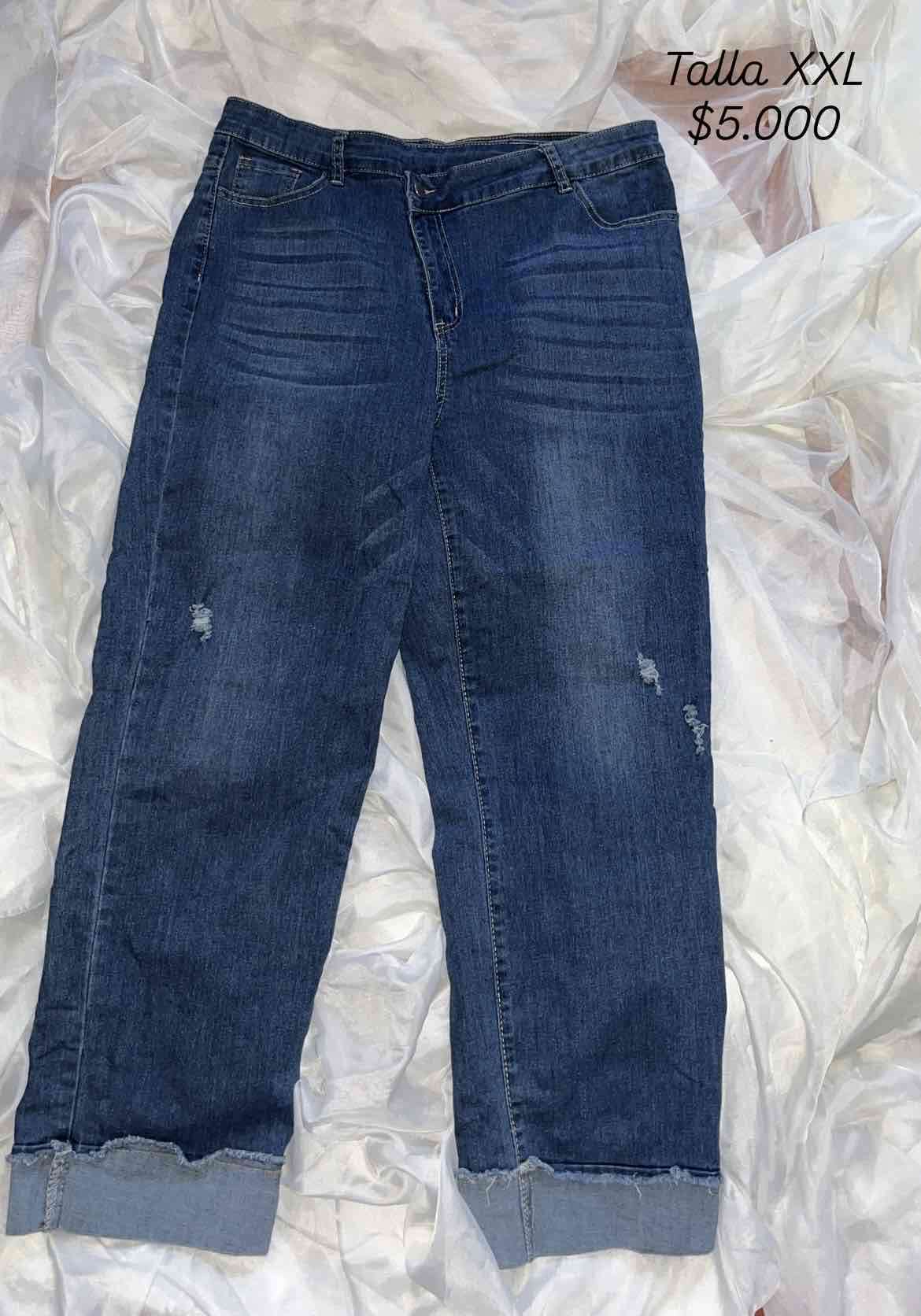 Jeans de mezclilla azul XXL