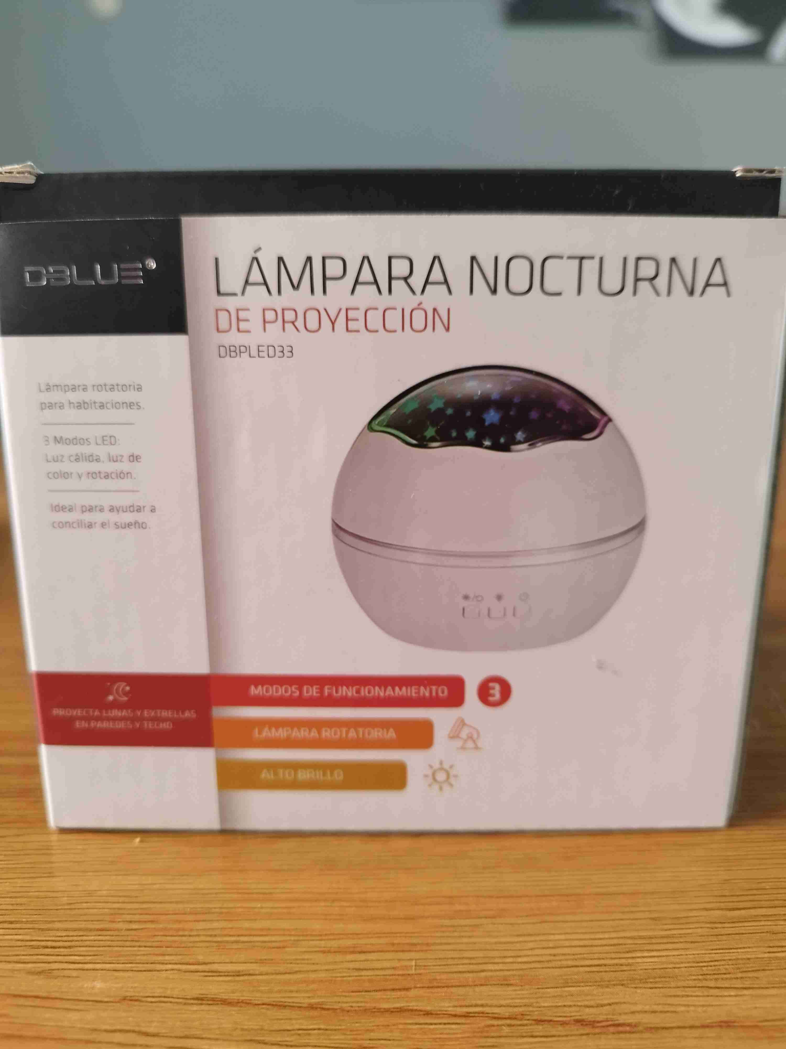 Lámpara nocturna de proyección D3Blue