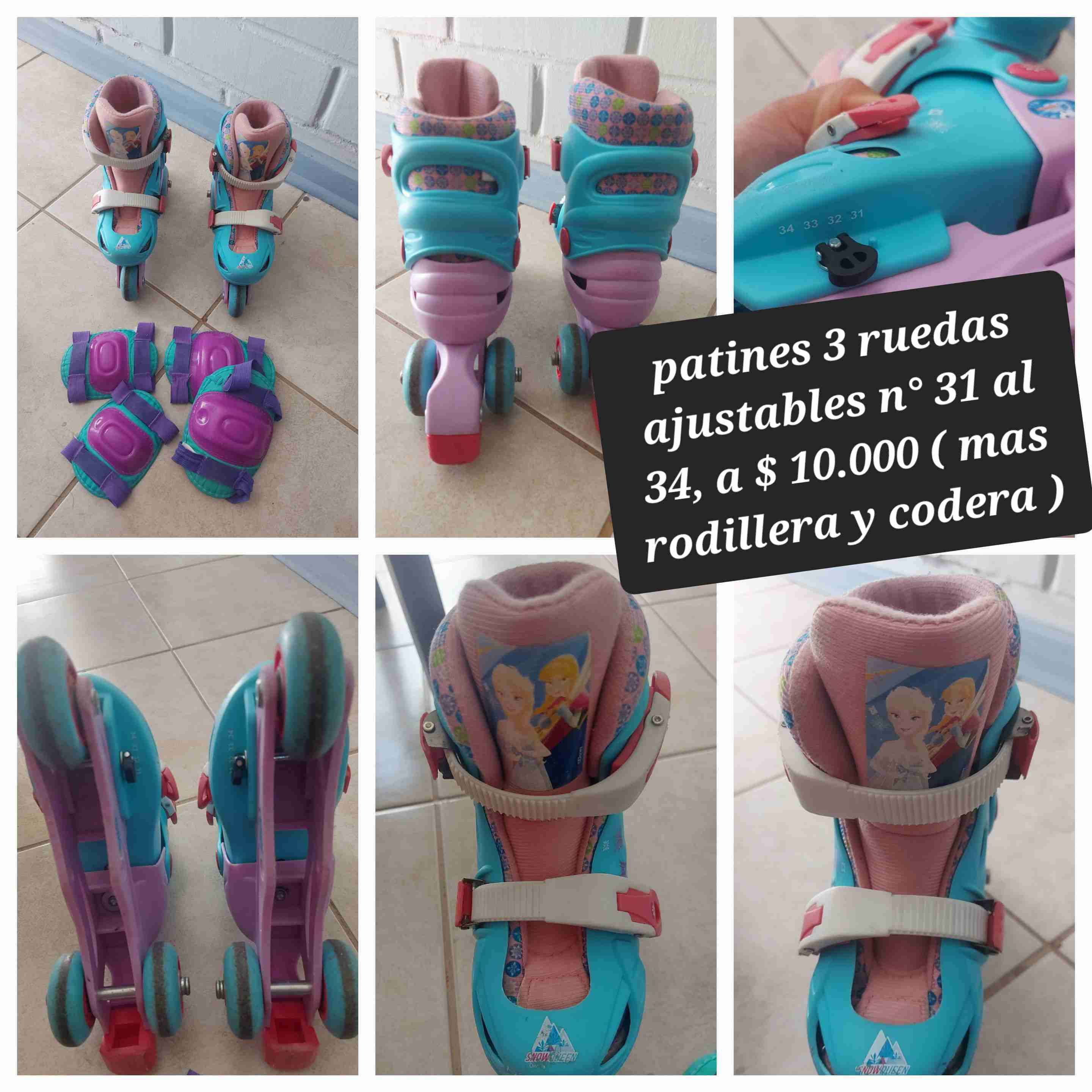 Patines ajustables 3 ruedas