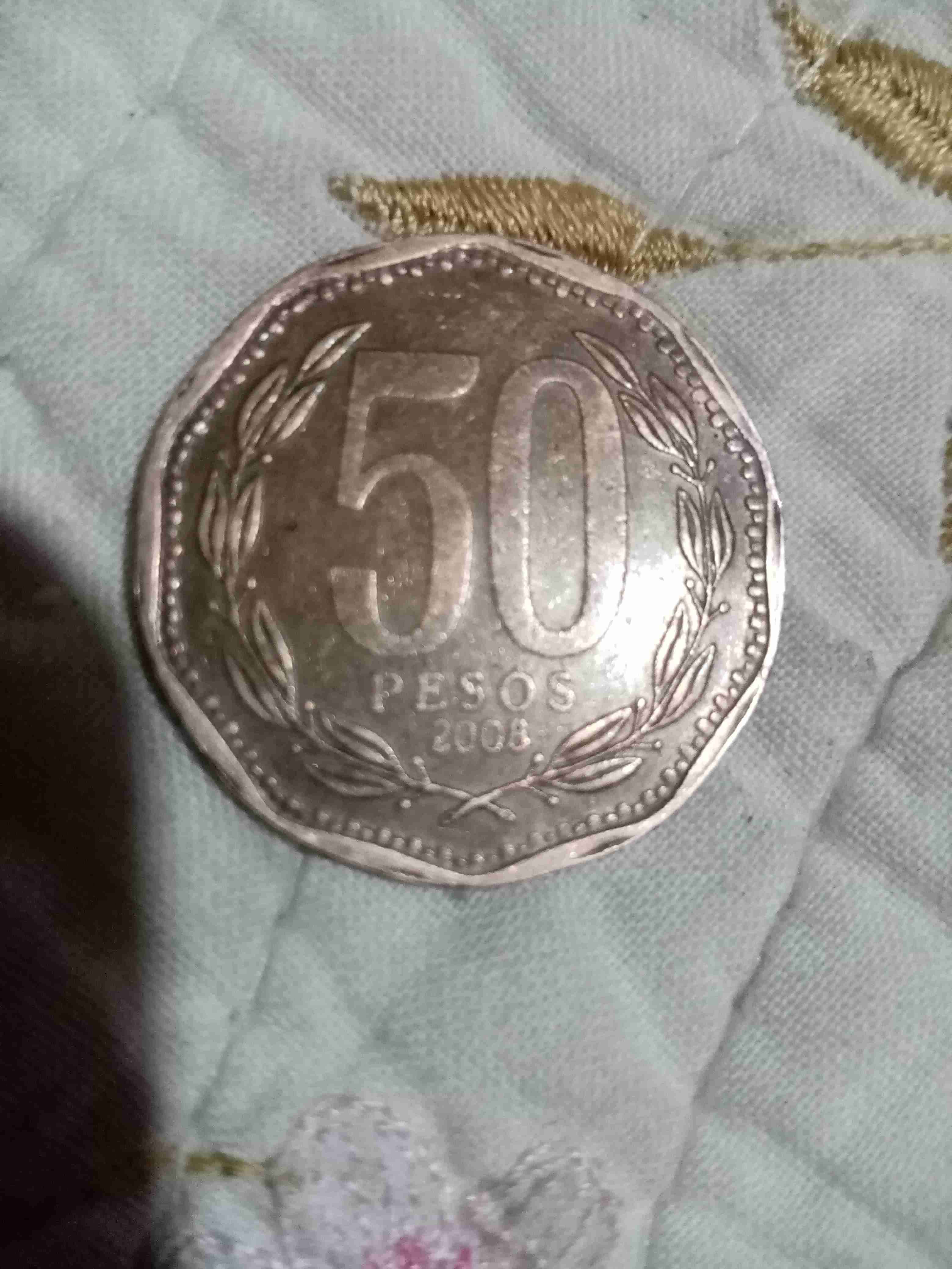 Moneda chilena antigua - miniatura 2