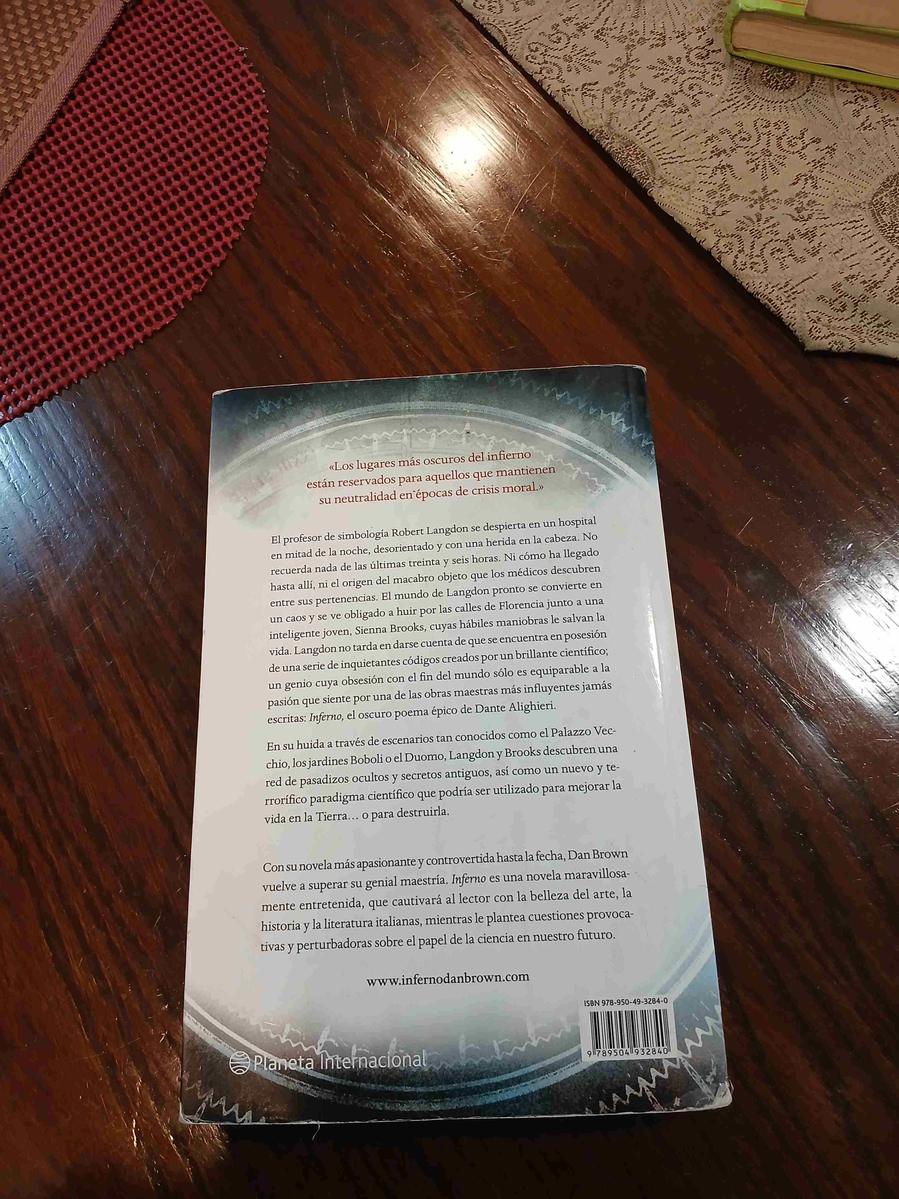 Libro Inferno de Dan Brown - miniatura 2