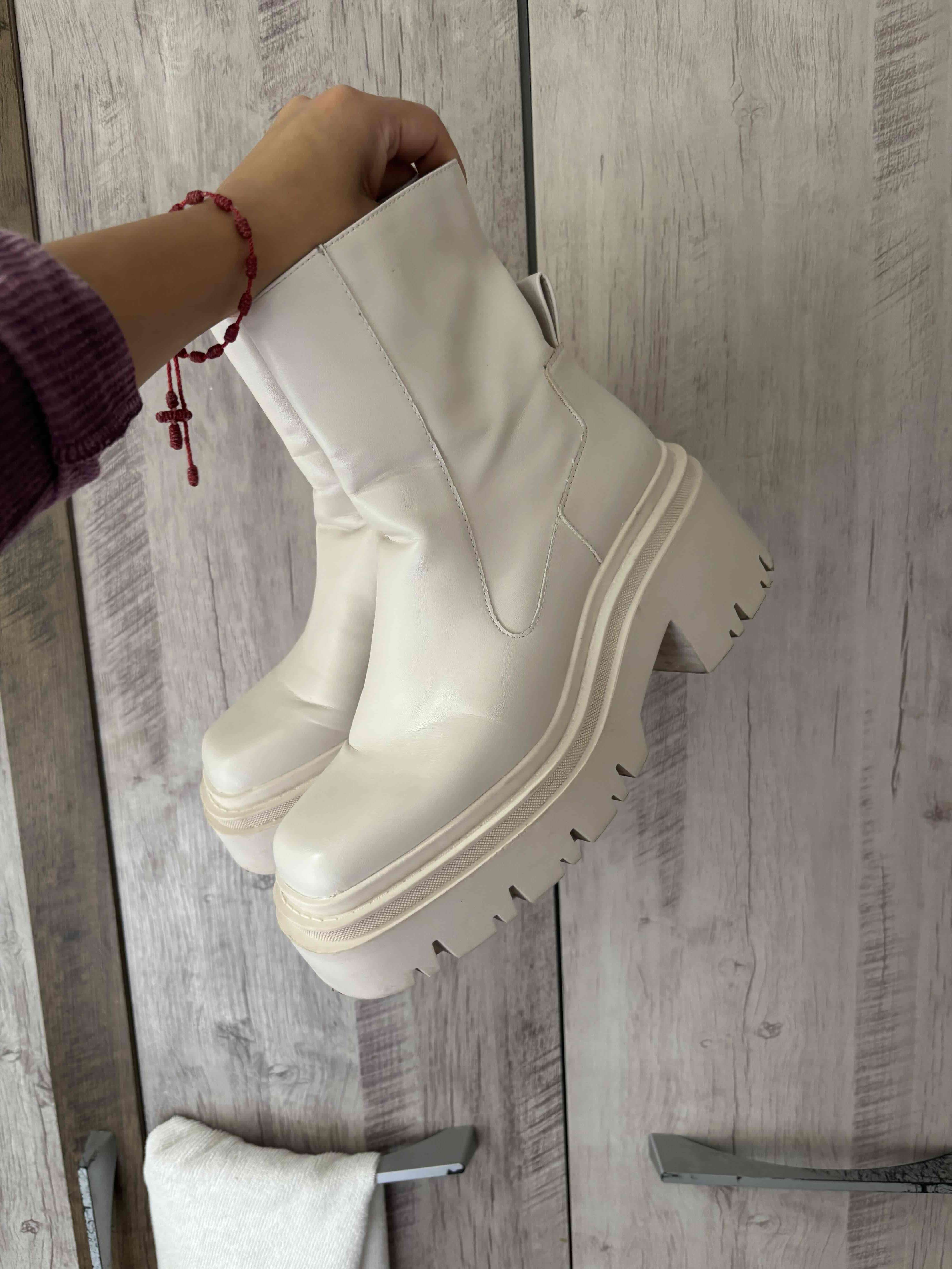 Botas blancas de mujer Zara - miniatura 3