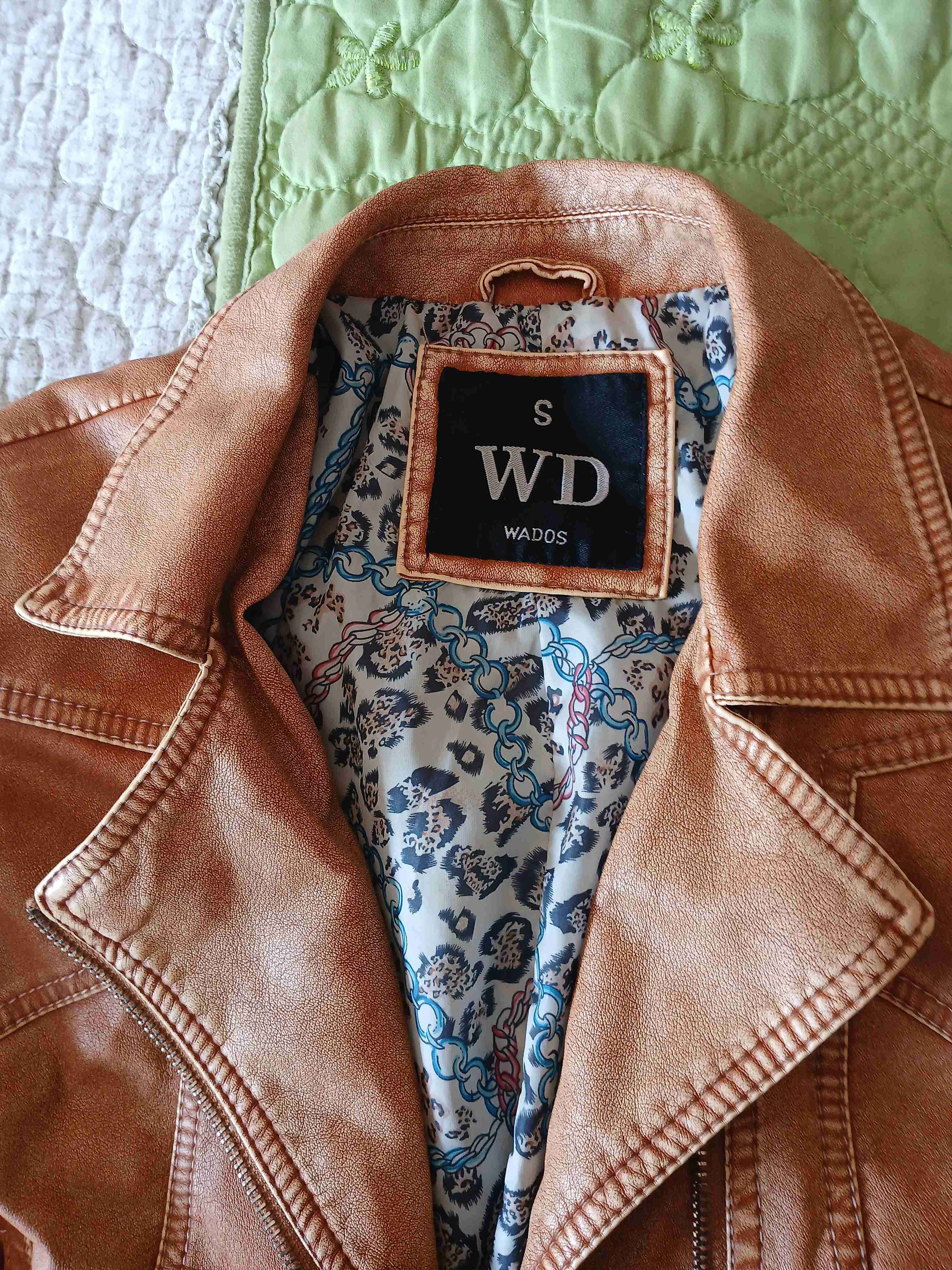 Chaqueta biker café mujer - miniatura 2