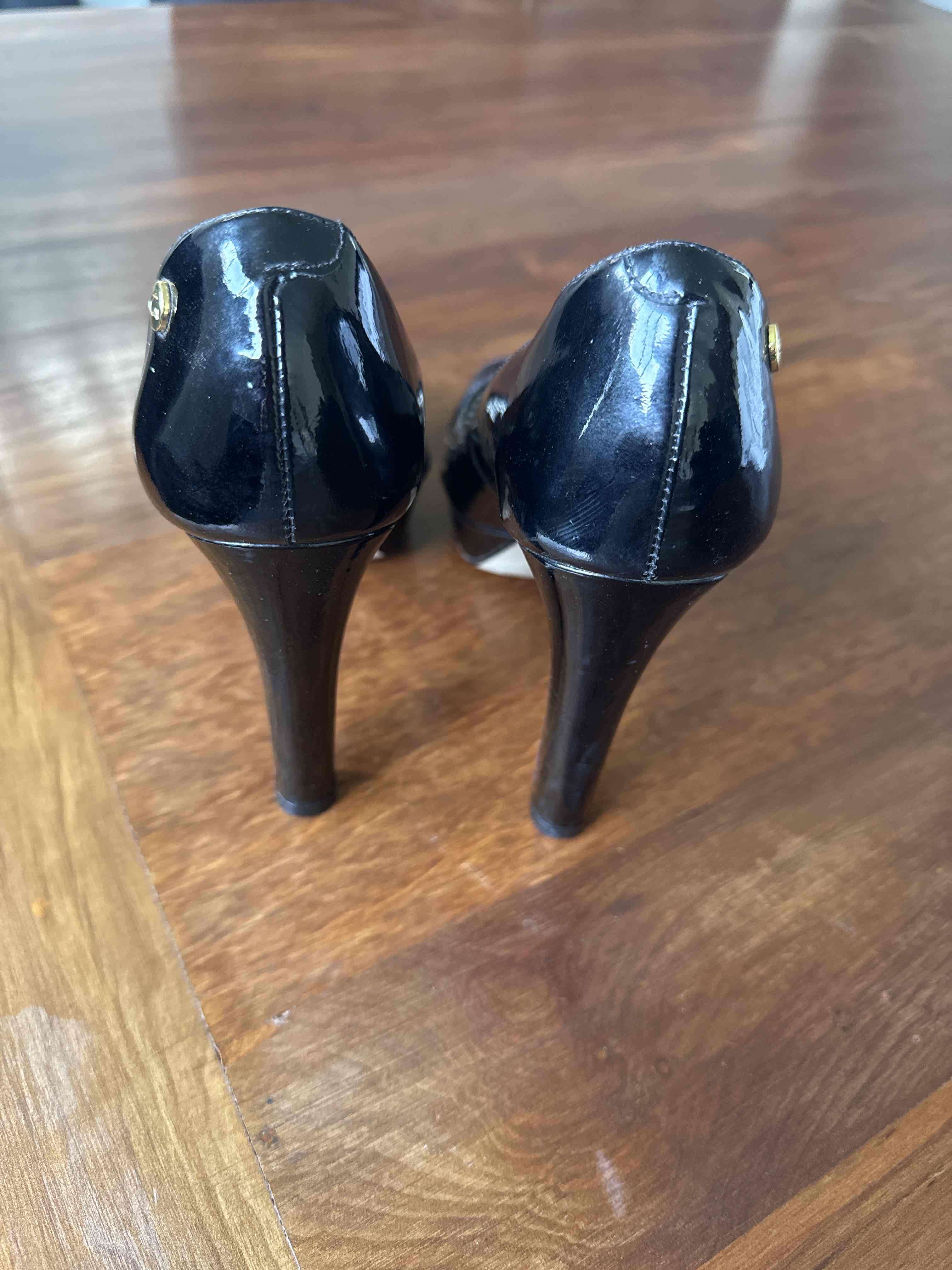 Zapatos Gacel taco alto charol negro - miniatura 3