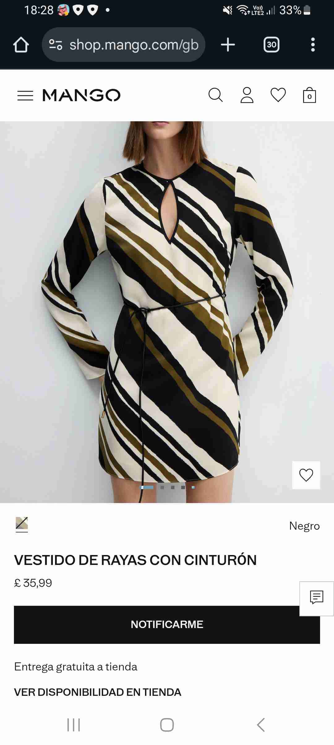 Vestido estampado MNG - miniatura 6