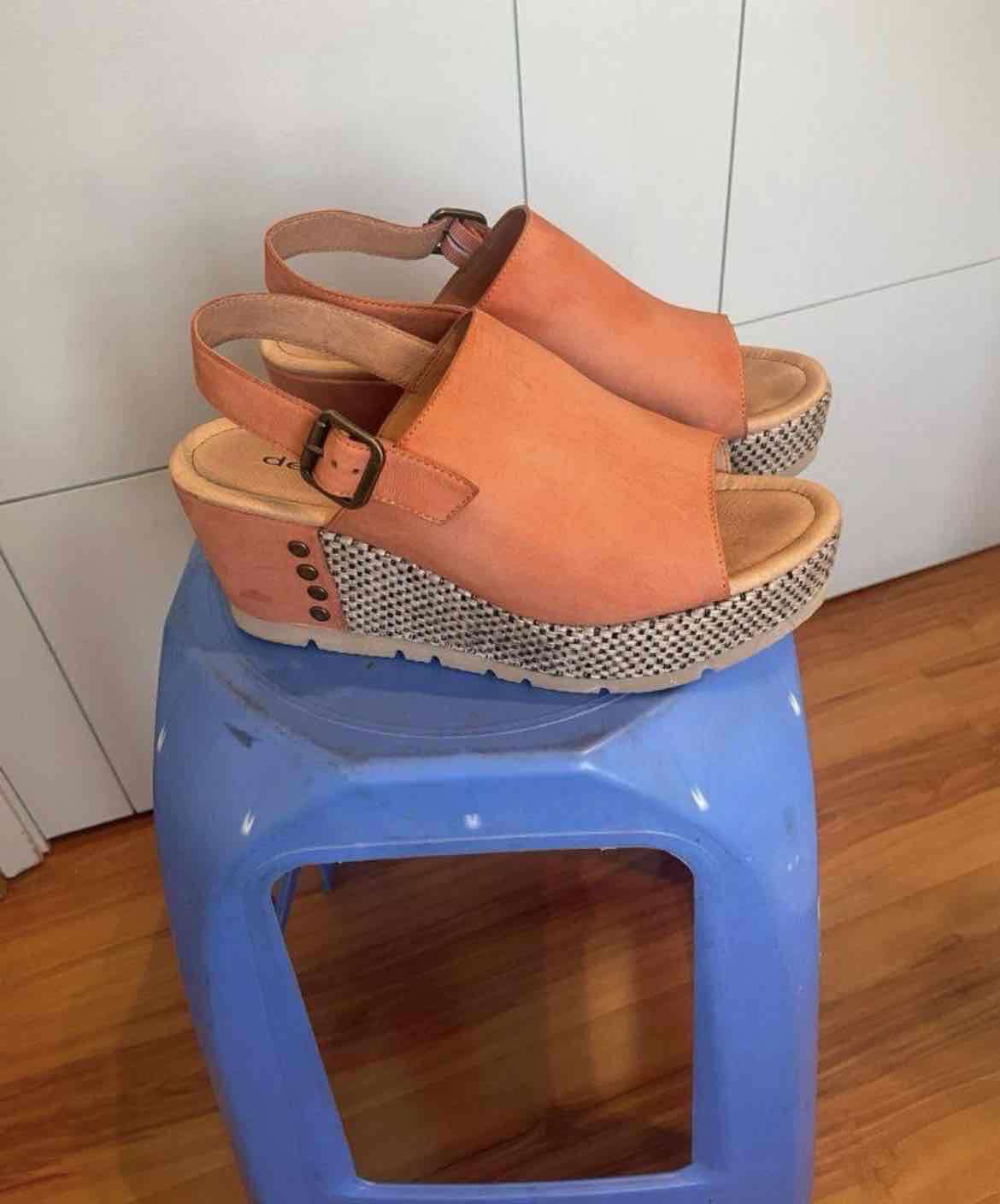 Sandalias de plataforma naranjas - miniatura 4