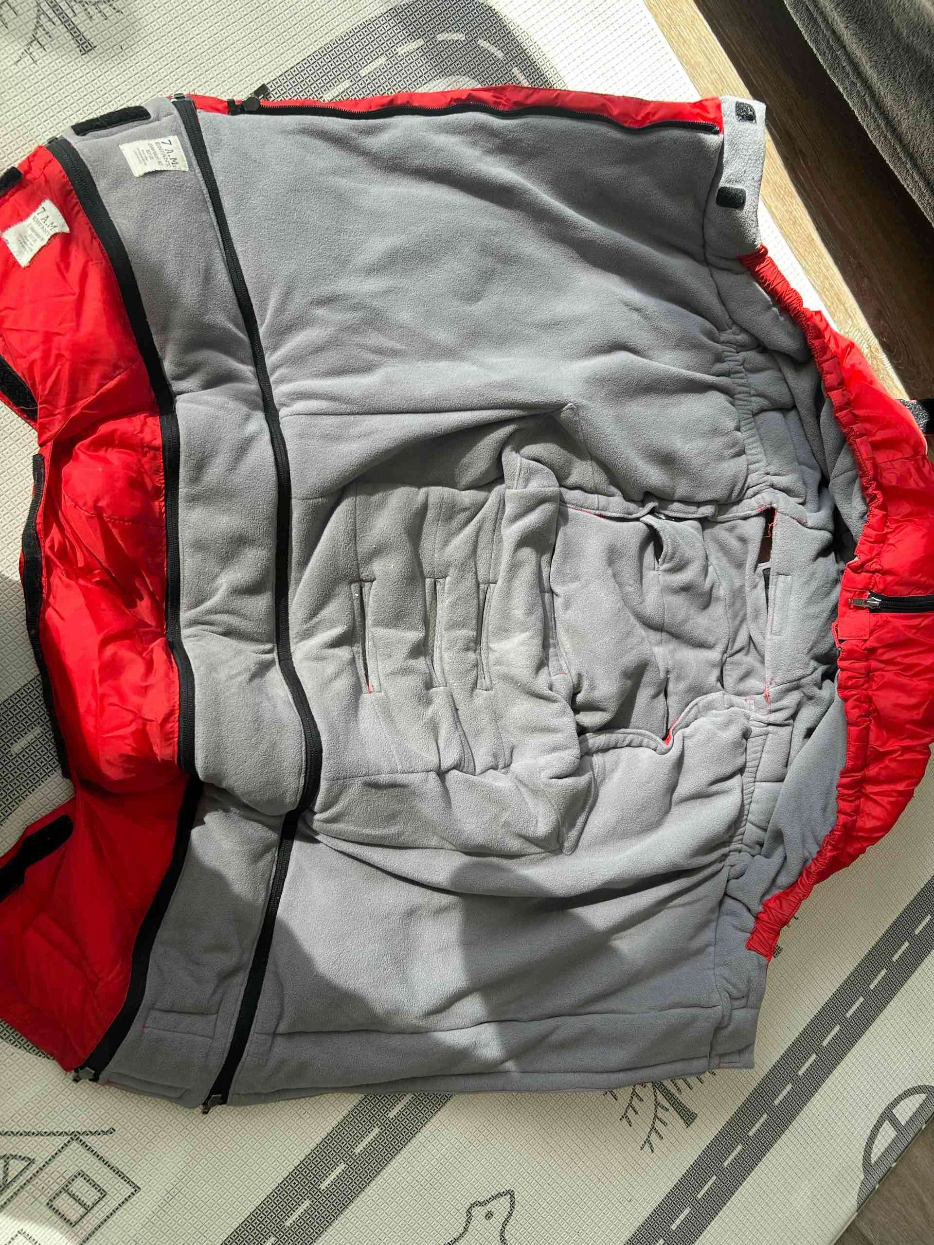 Saco de coche rojo para bebé - miniatura 4