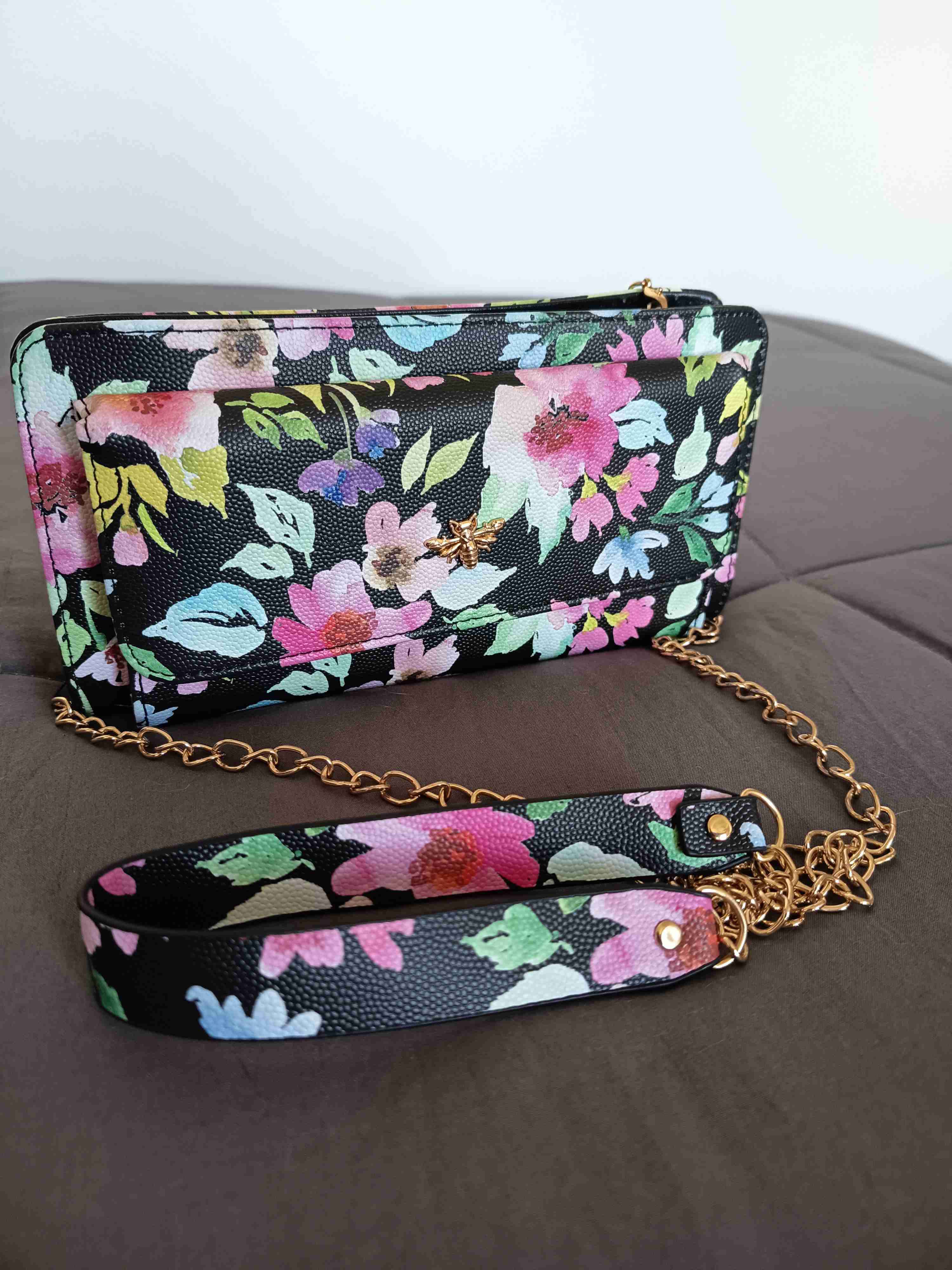 Cartera floral con cadena - miniatura 4